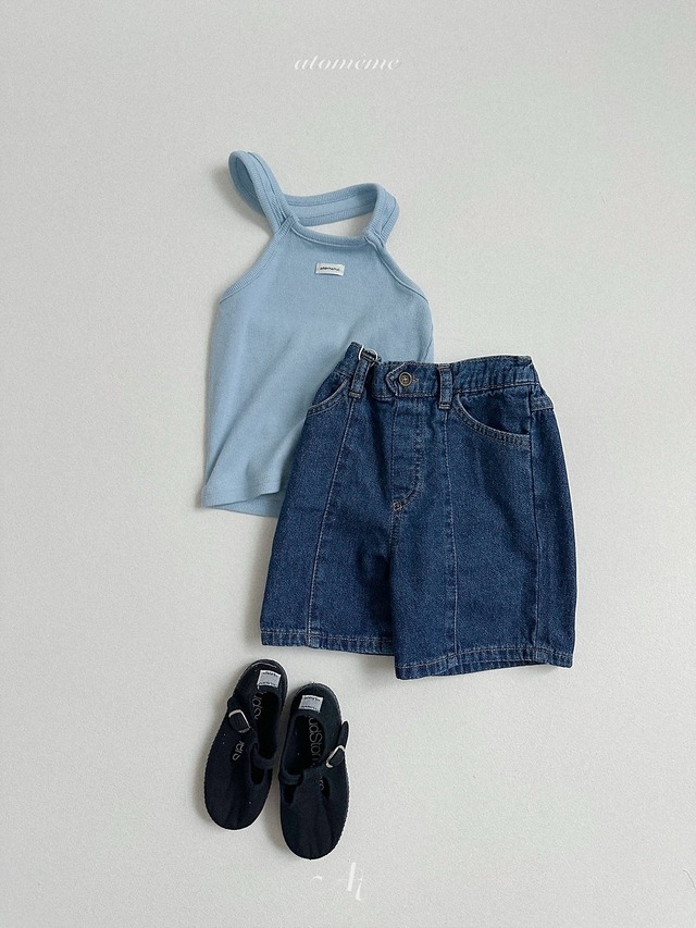 〘予約〙atomeme / Rene Rib Halter-neck Top