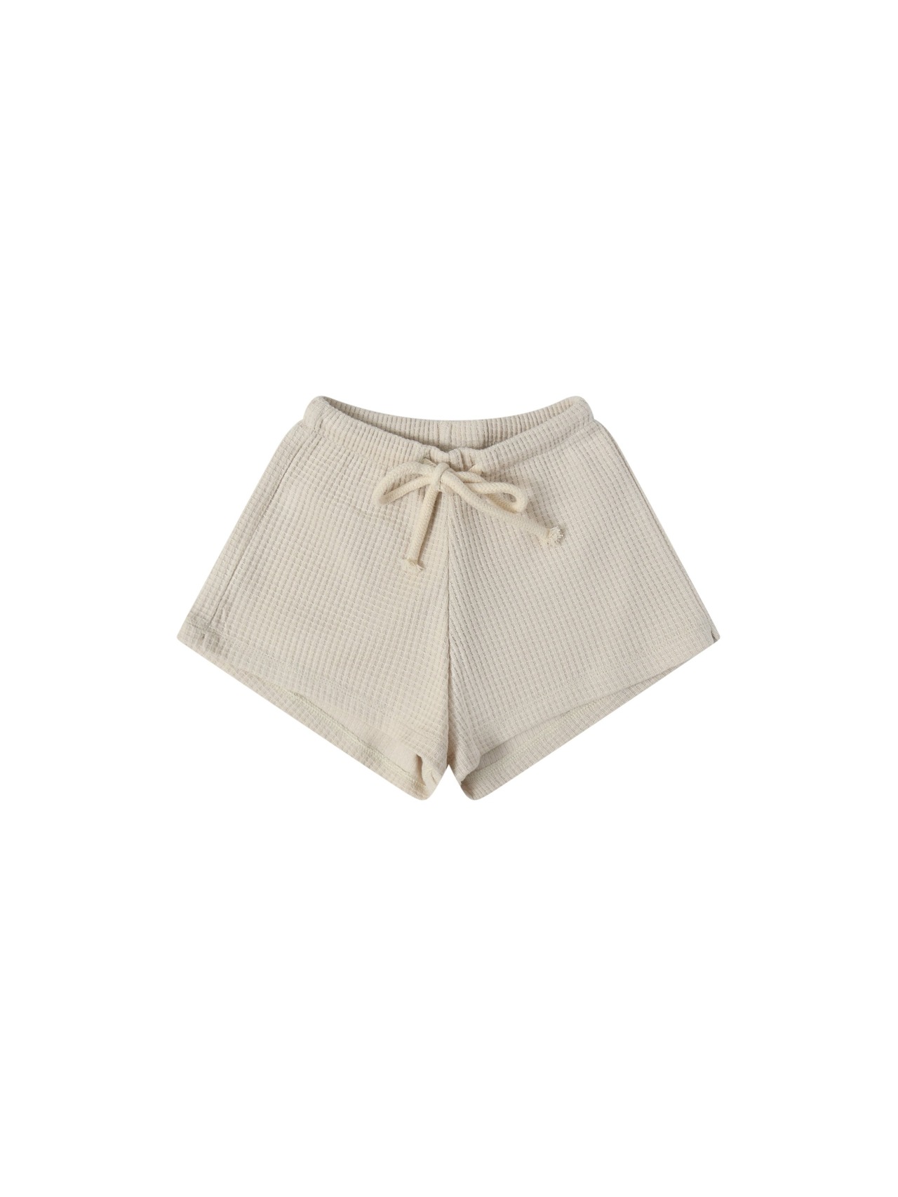 organic zoo　Ceramic White Waffle Rope Shorts