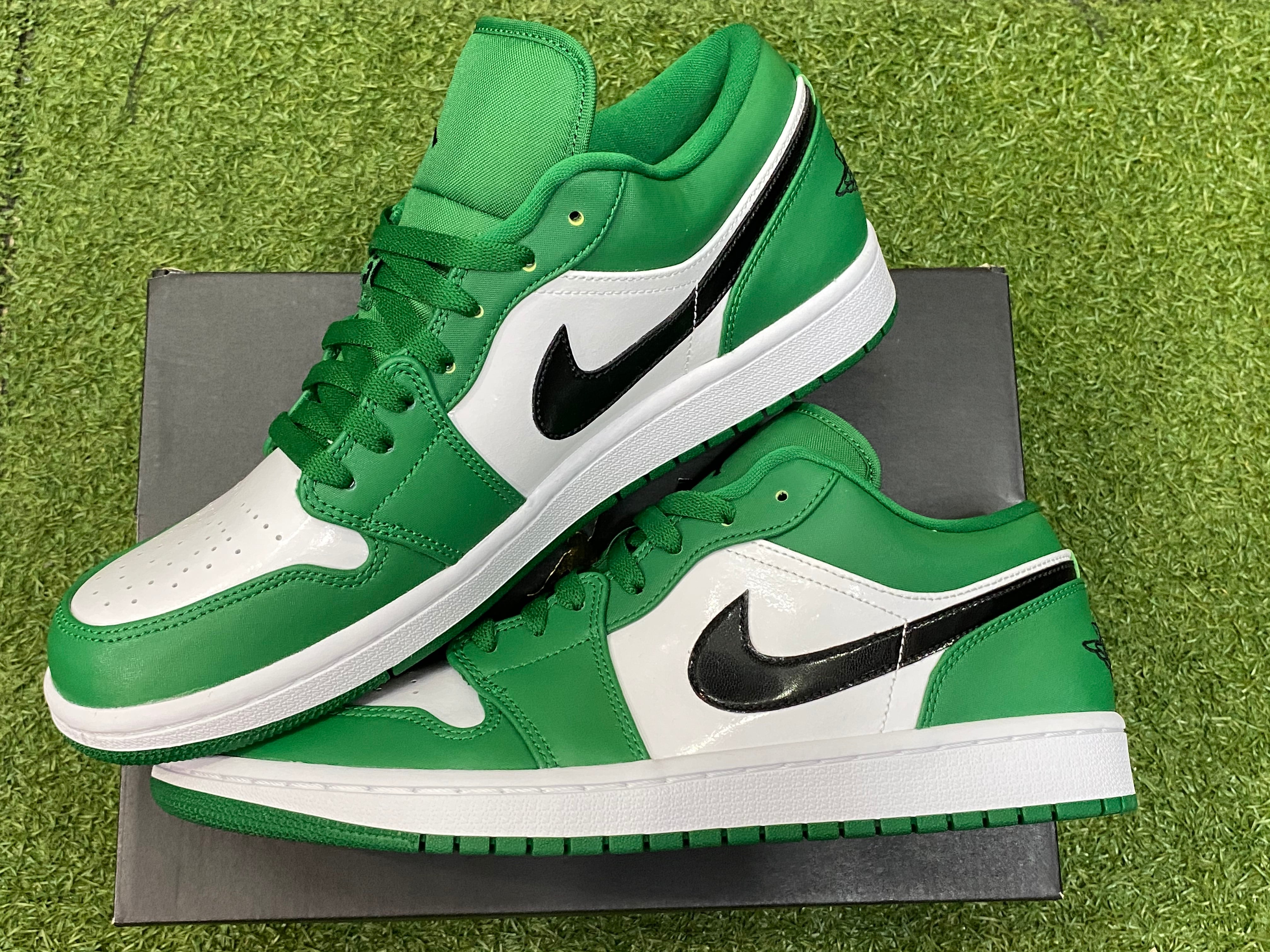 NIKE AIR JORDAN 1 LOW PINE GREEN 553558-301 28.5cm 6760 | BRAND