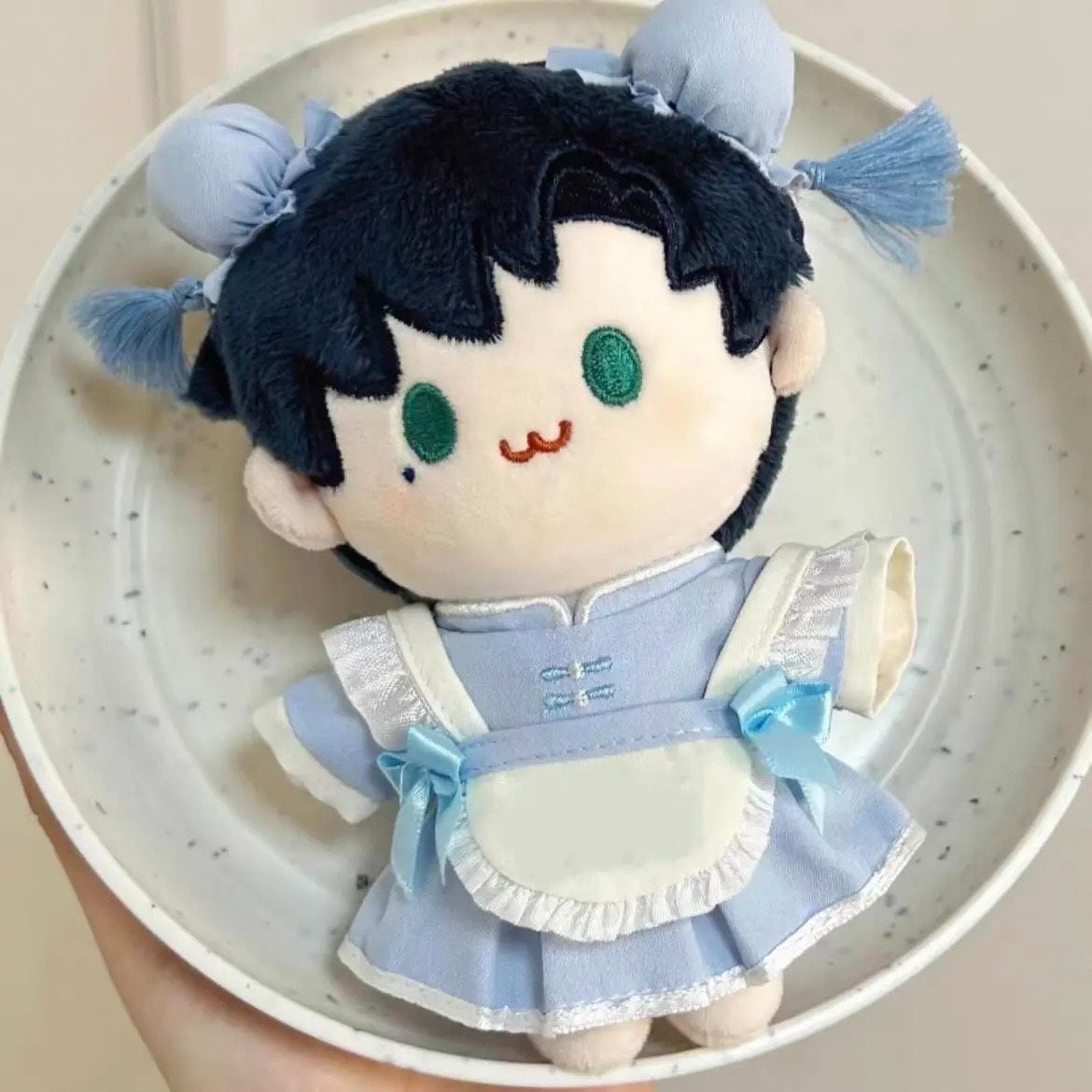 10cm】 ぬい服 かわいい チャイナ風メイド服 3色 ぬいぐるみ用 服