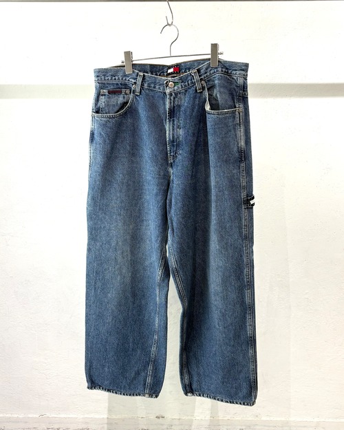 90s TOMMY HILFIGER Wide Denim Painter Pants