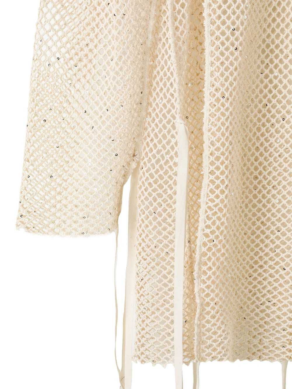 24SS】Midorikawa SEQUIN MESH L/S TEE (IVORY) MID24SS-CU08 | IAAAM