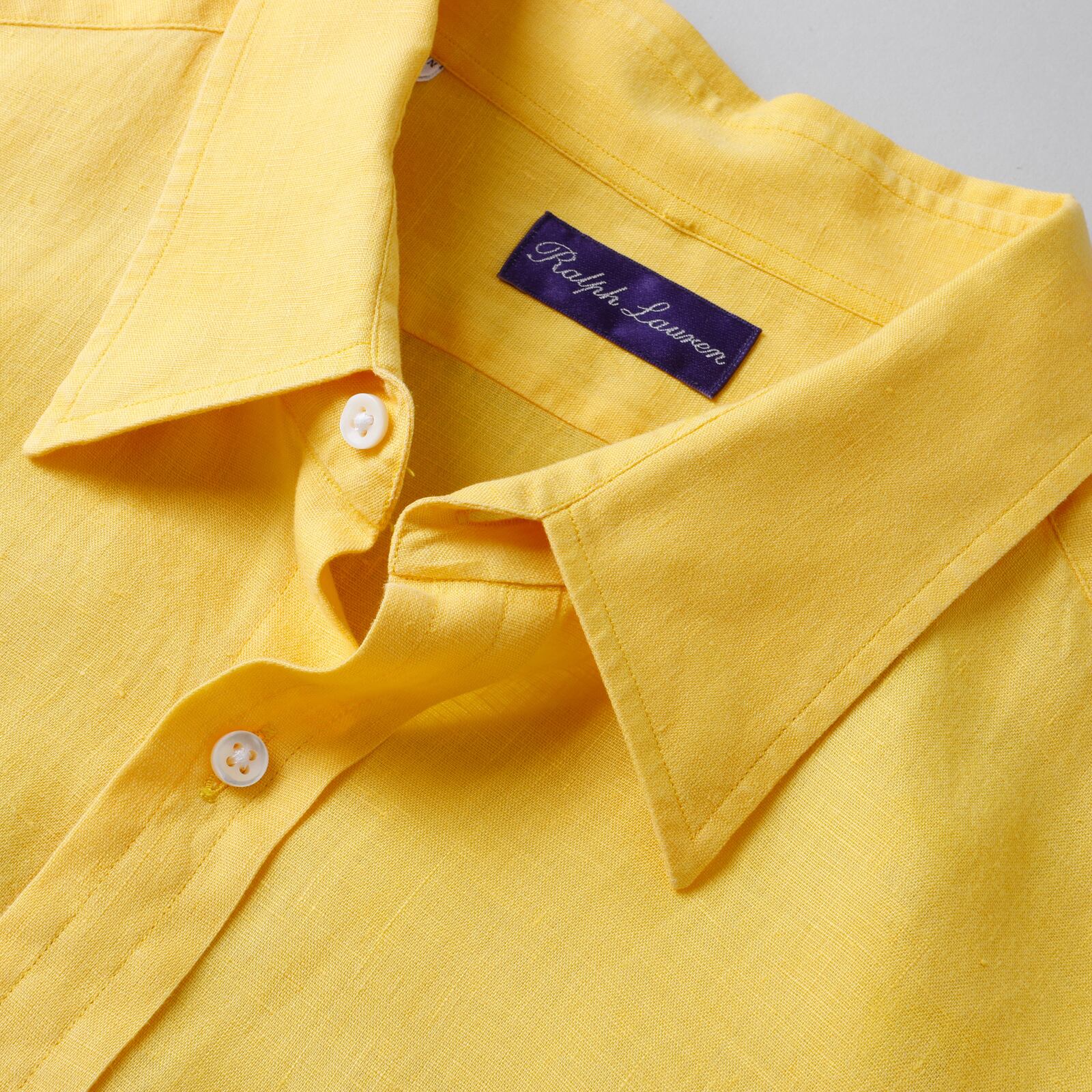 定価8万】Ralph Lauren Purple Label special linen shirt made