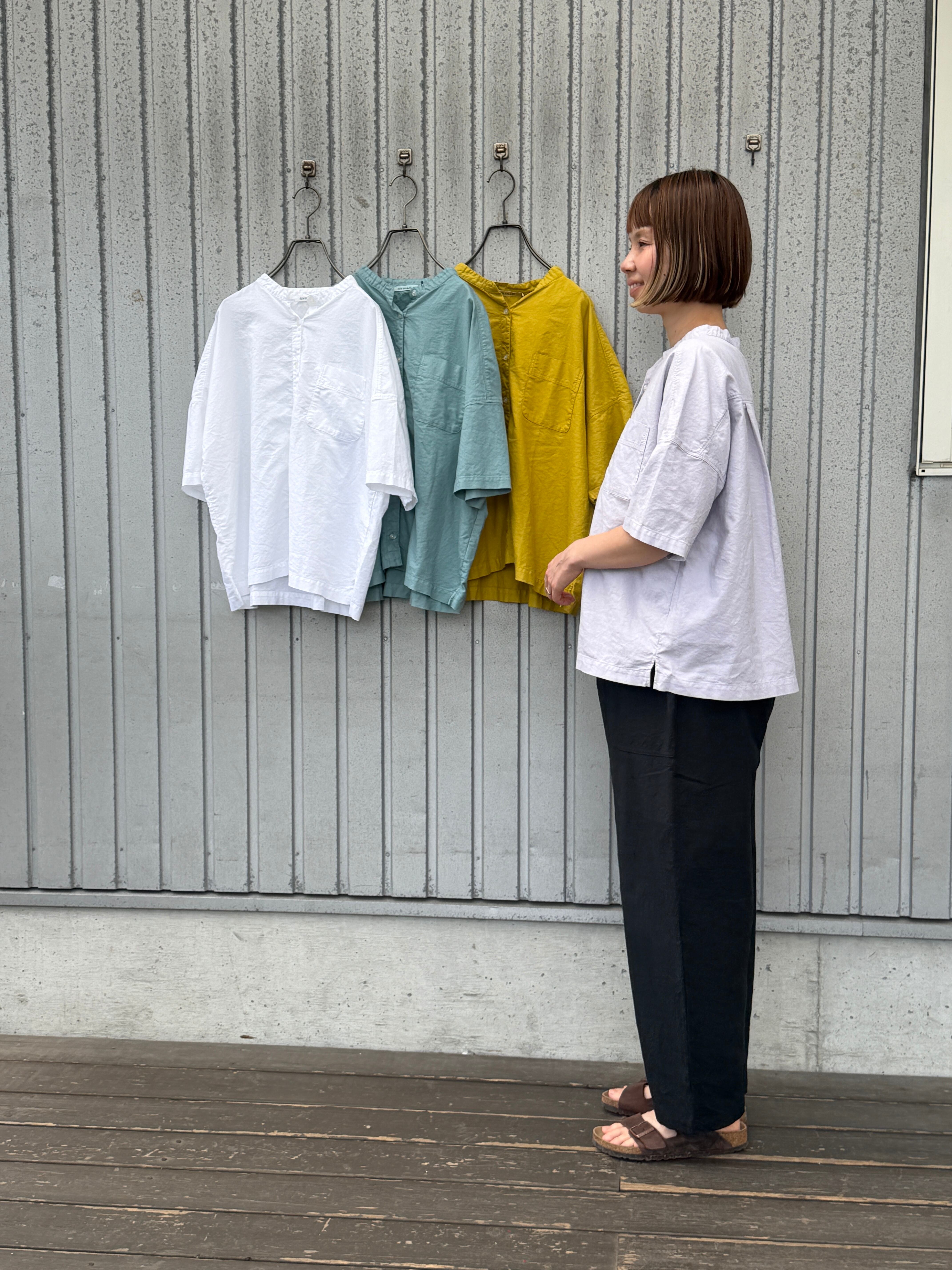 オックス日本製品染め5分袖スタンドSH/ sunvalley/SK5037262 | WACKY