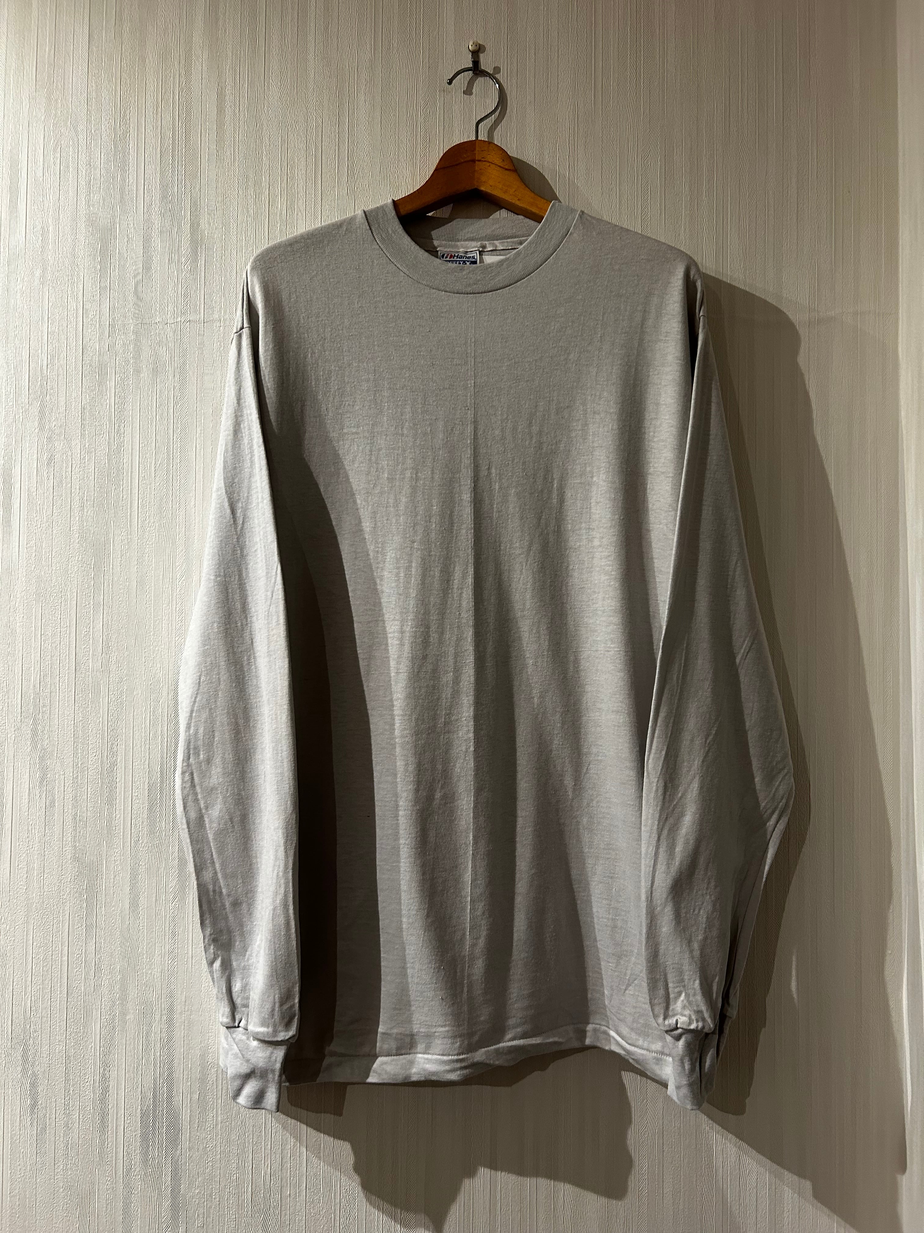 Dead Stock!! 1980s Hanes "blanc" L/S T-shirt