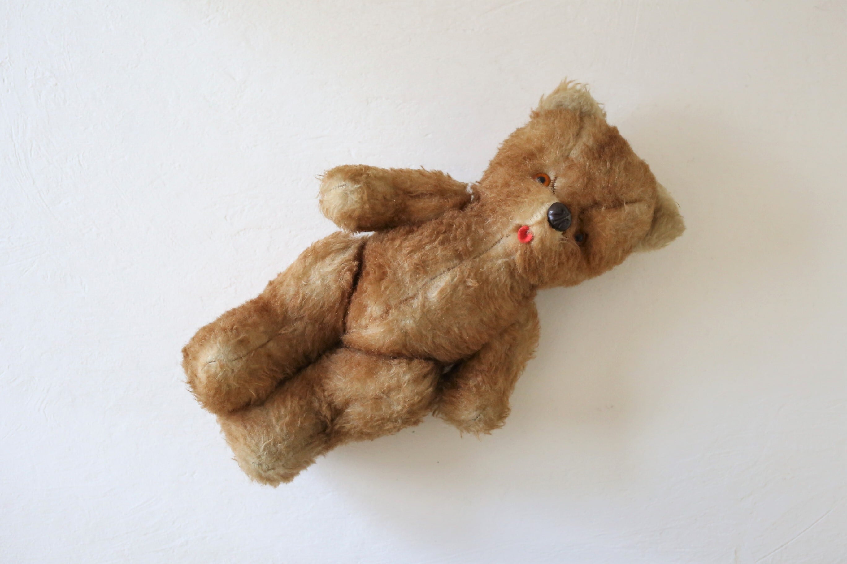 フランス アンティーク ヴィンテージ テディベア 『ぺしゃんこ顔が