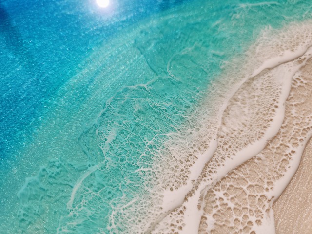 211.オーシャンレジンアート お好きな文字をお入れします。