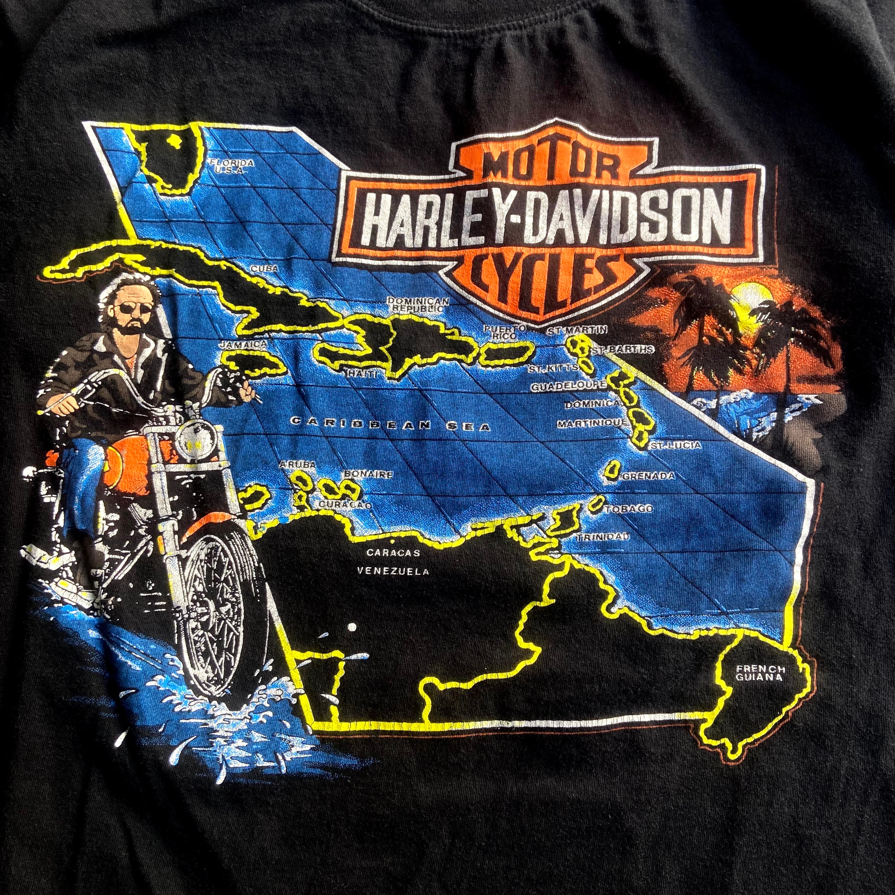 80〜90年代 ユーロ Harley-Davidson ハーレーダビッドソン フロントロゴプリント Tシャツ メンズM 古着 80s 90s  ビンテージ ヴィンテージ モーターサイクル バイクTシャツ ブラック 黒 【Tシャツ】【AL20】 | cave 古着屋【公式】古着通販サイト