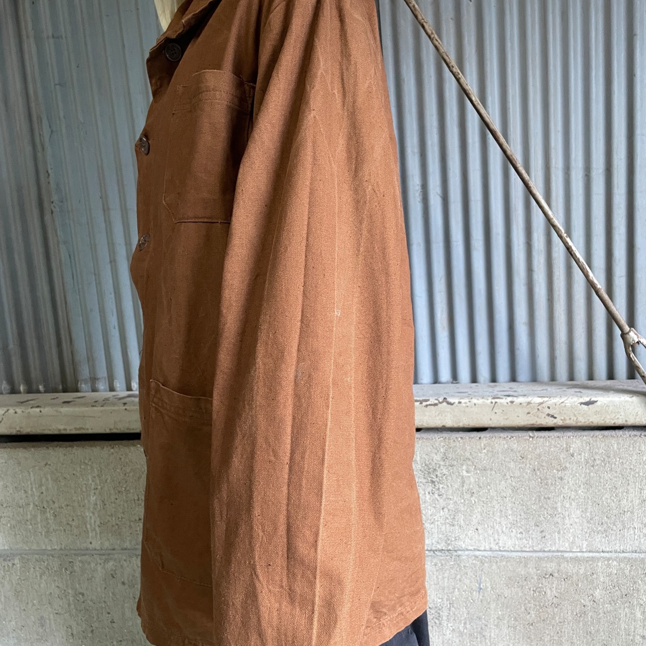 ユーロ カバーオール フレンチワーク ジャケット メンズM相当 古着 