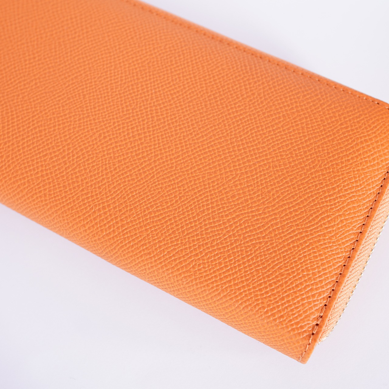 Long wallet オレンジ×ダークブラウン・画像5