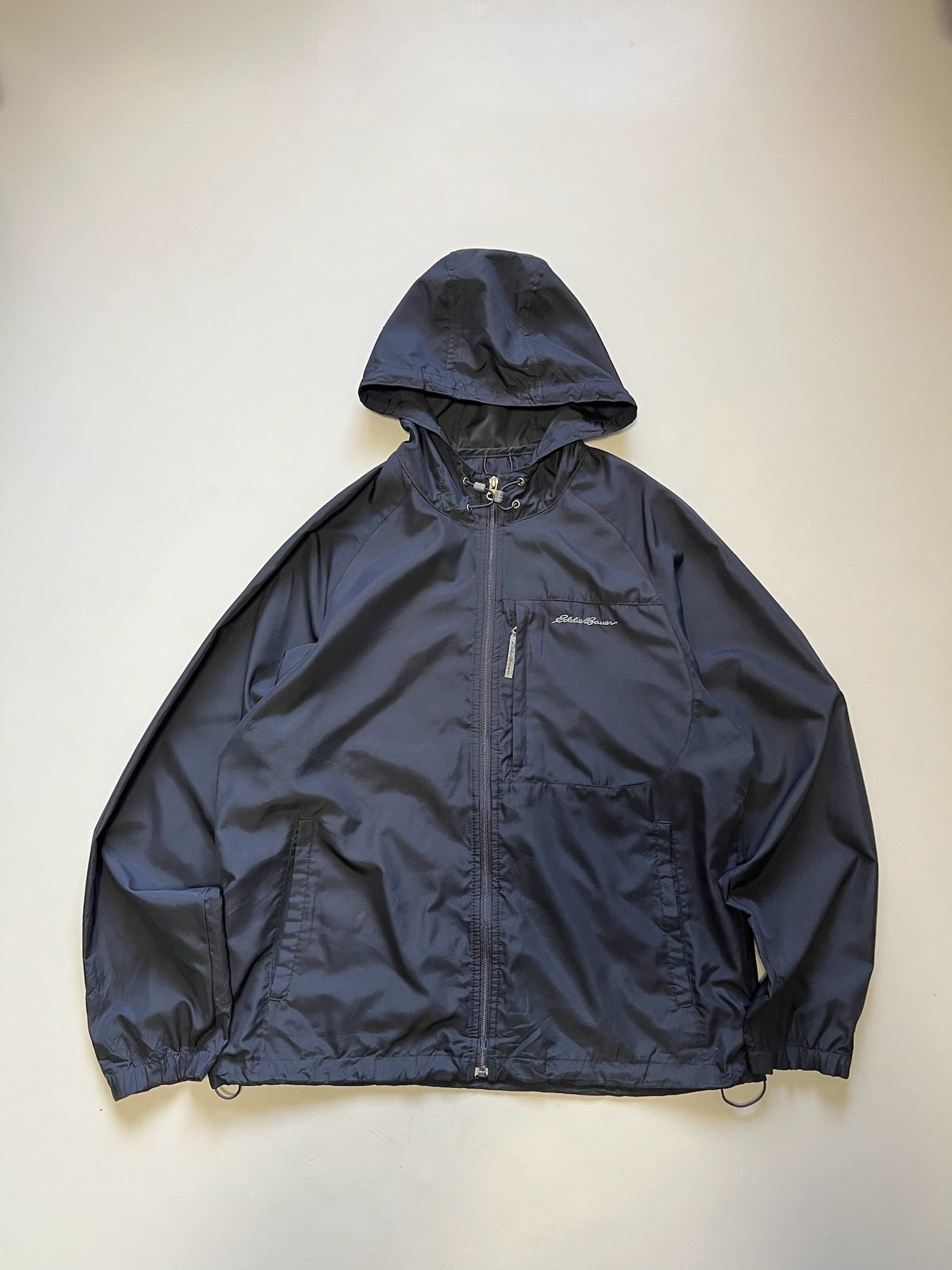 60s vintage l/s nylon anorak parka black アノラックパーカー