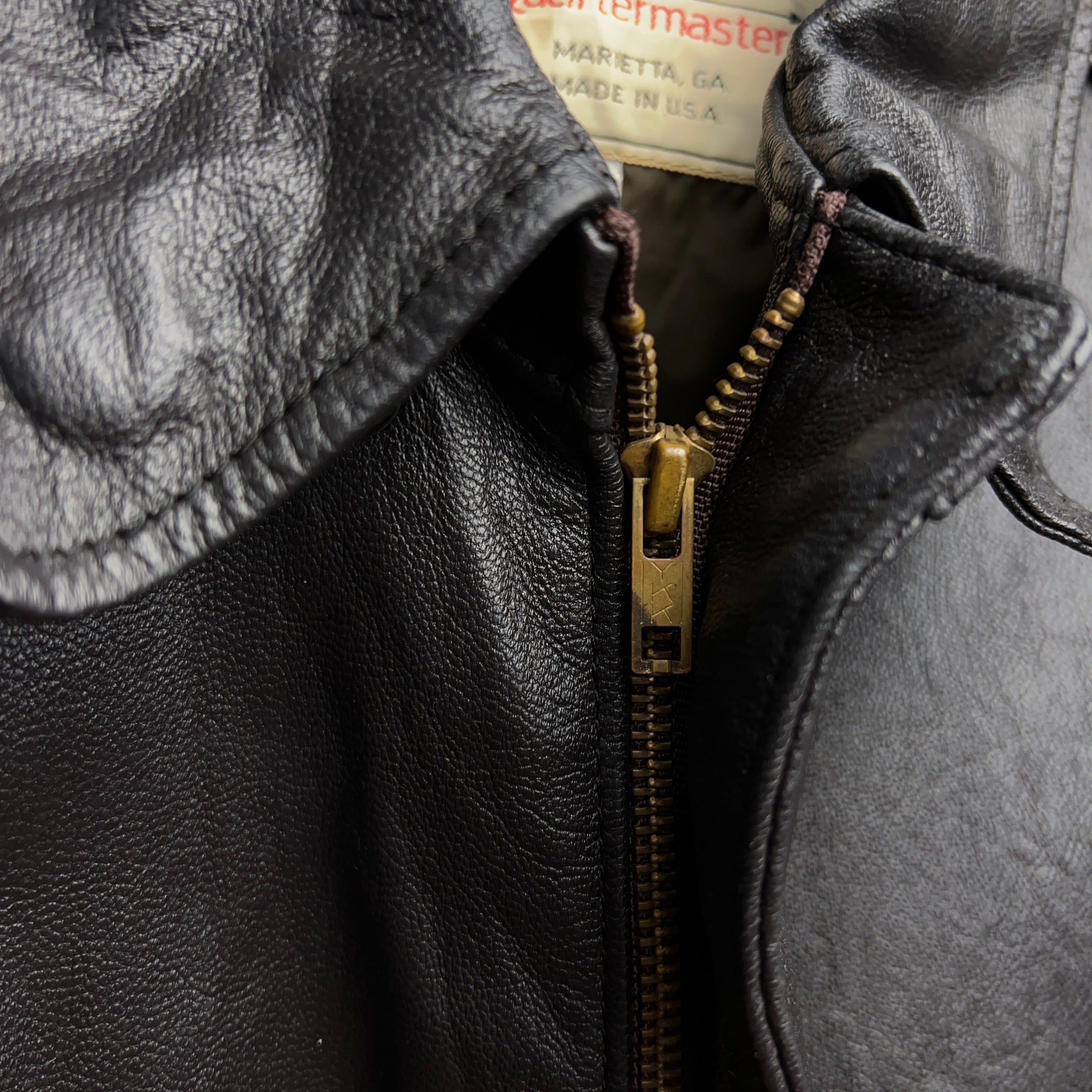 80's~90's A-2 Type Leather Jacket USA製 ミリタリー レザー 