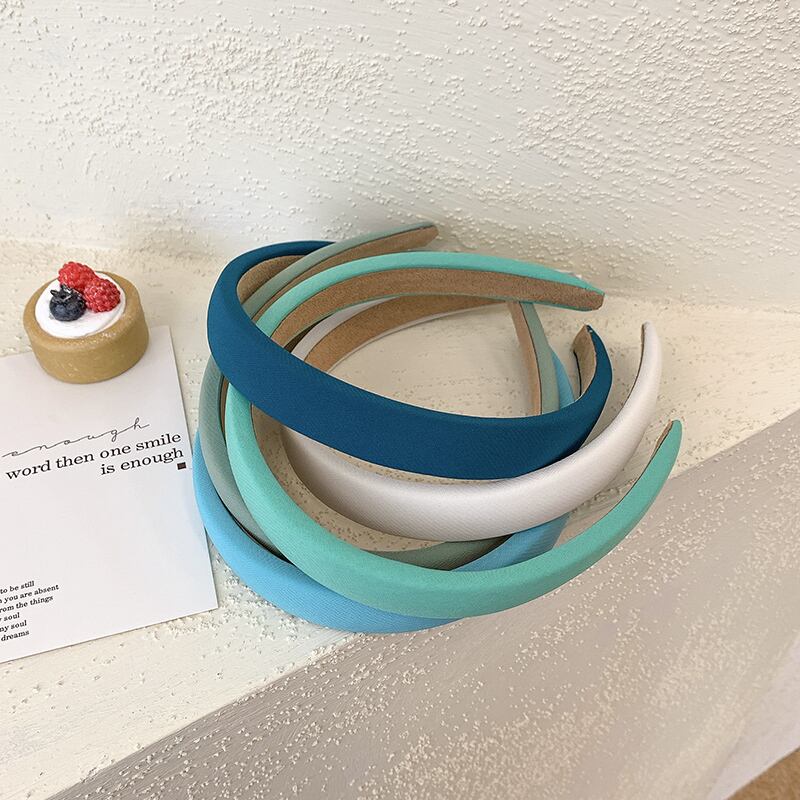 ブルーヘアバンド サマースタンダード レトロ 夏物 ヘアアクセサリー ブラック・アイド・ピーズ32109180120