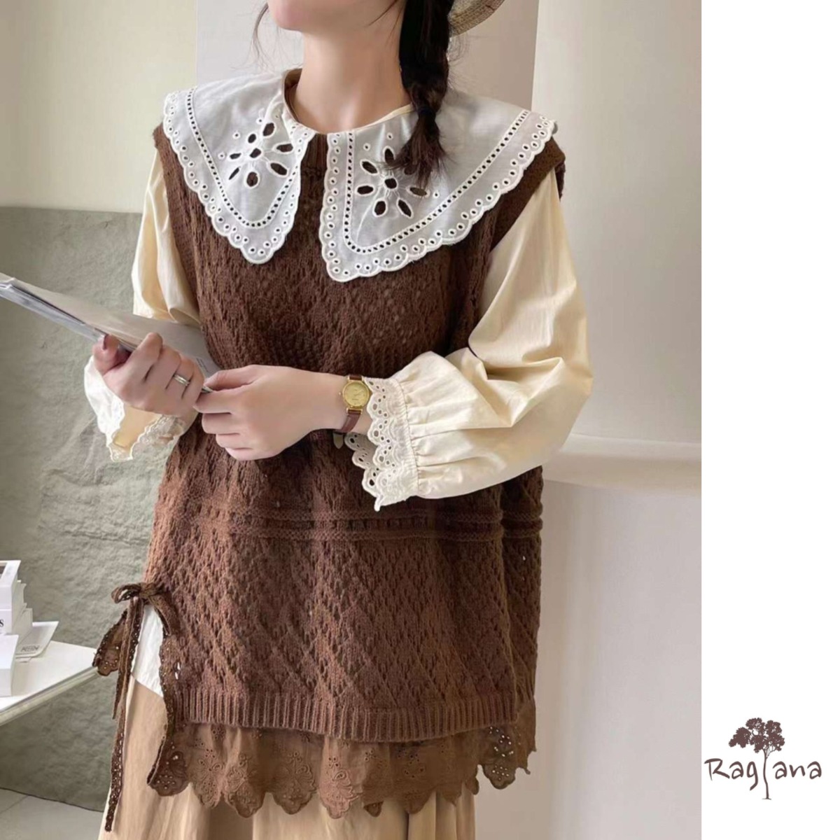 RADIATE ペイズリーモールレースロングベスト RADIATE ペイズリーモールレースロングベスト RADIATE