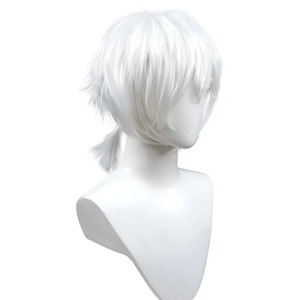 コスプレ耐熱ウィッグ ホワイト セミロング ワンテール キャラクターウィッグ ★カゲロウプロジェクト/コノハ 九ノ瀬遥 ★不滅のあなたへ/フシ ★PSYCHO-PASS/槙島聖護 等 ★受注品★