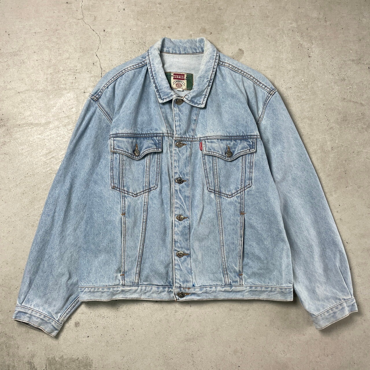 90年代 USTOP デニムジャケット メンズXL相当 古着 90s ヴィンテージ 