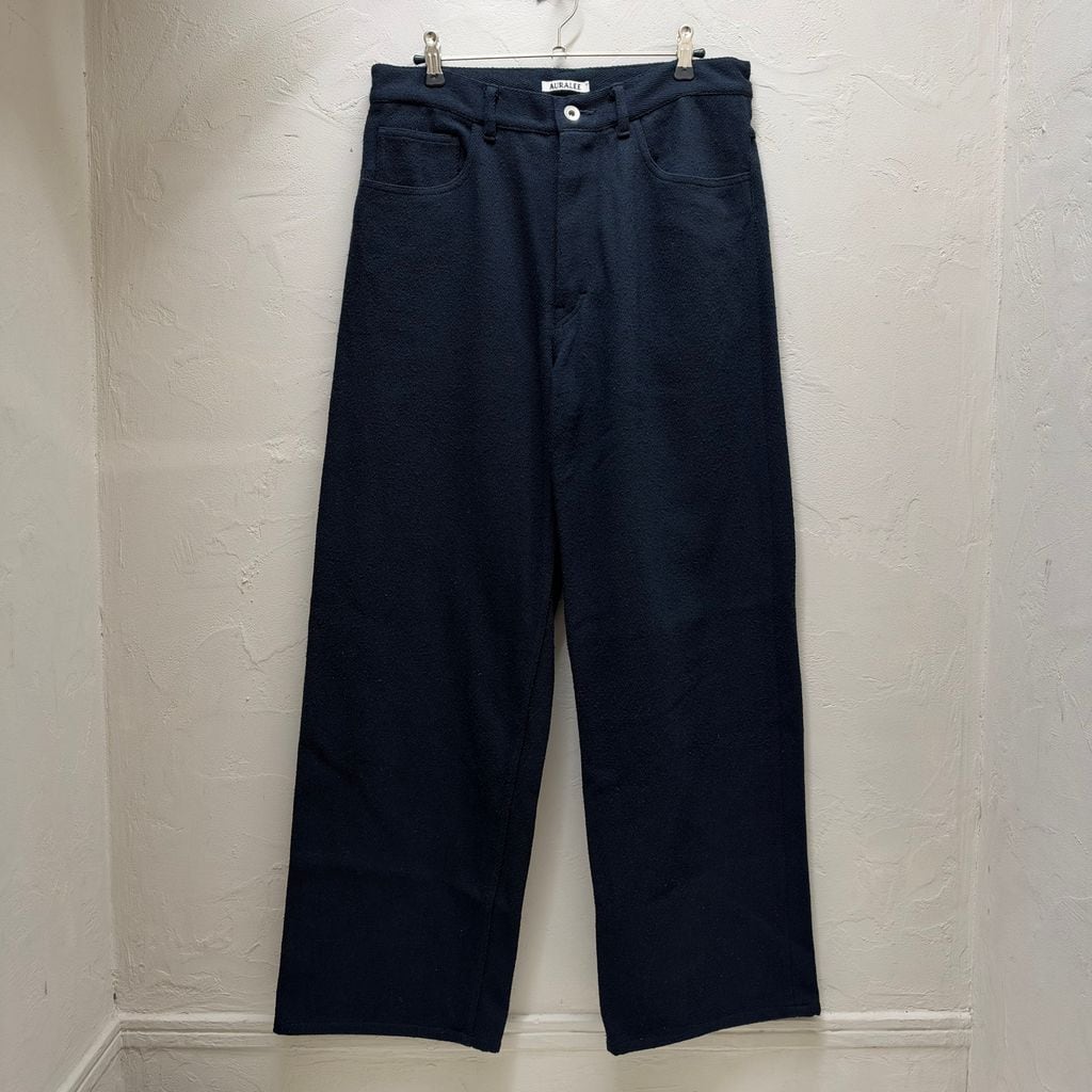 AURALEE オーラリー 26SS Silk Nep Denim 5P Wide Pants デニムパンツ