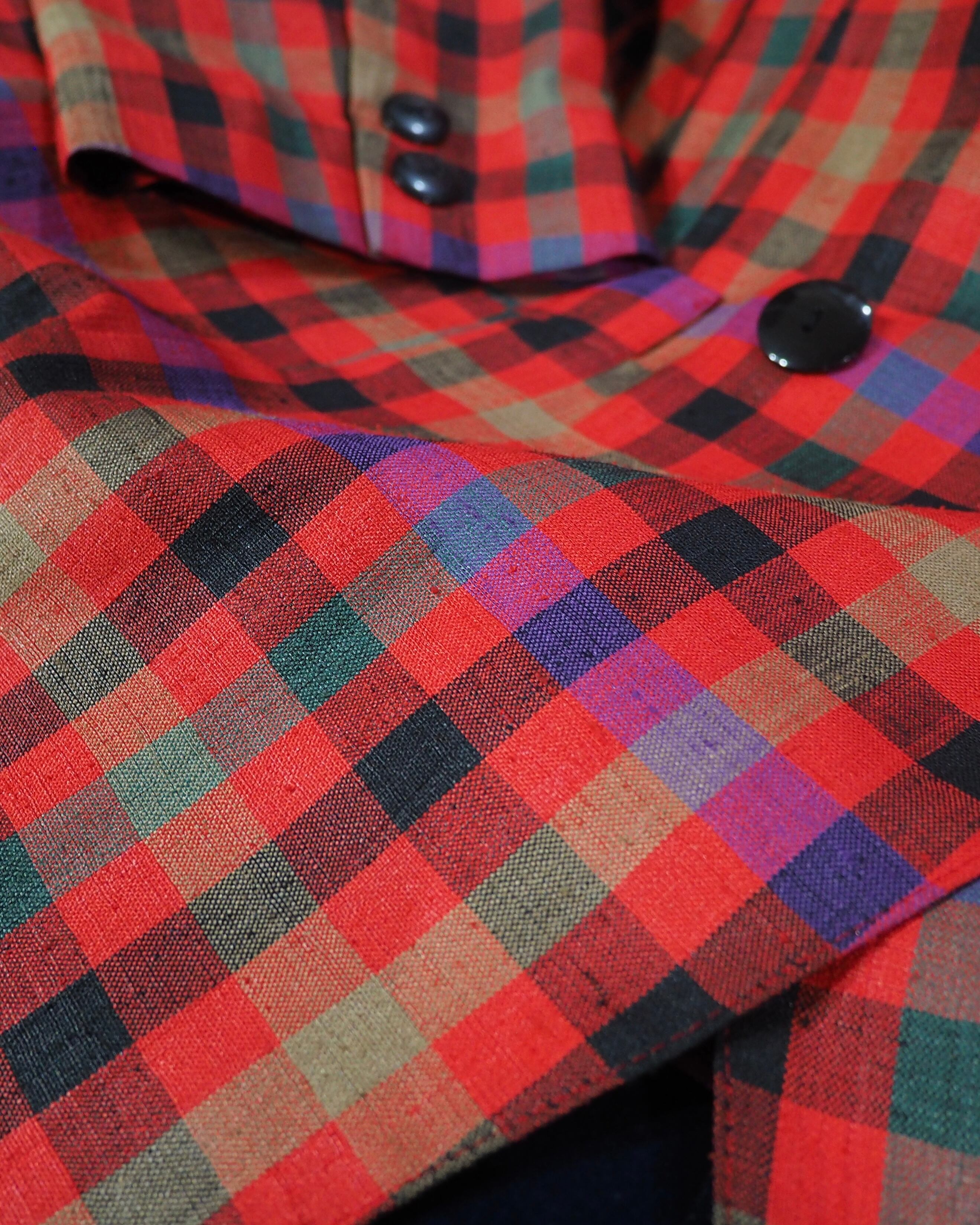 1980s " atelier SAISON " vintage No collar Easy jacket