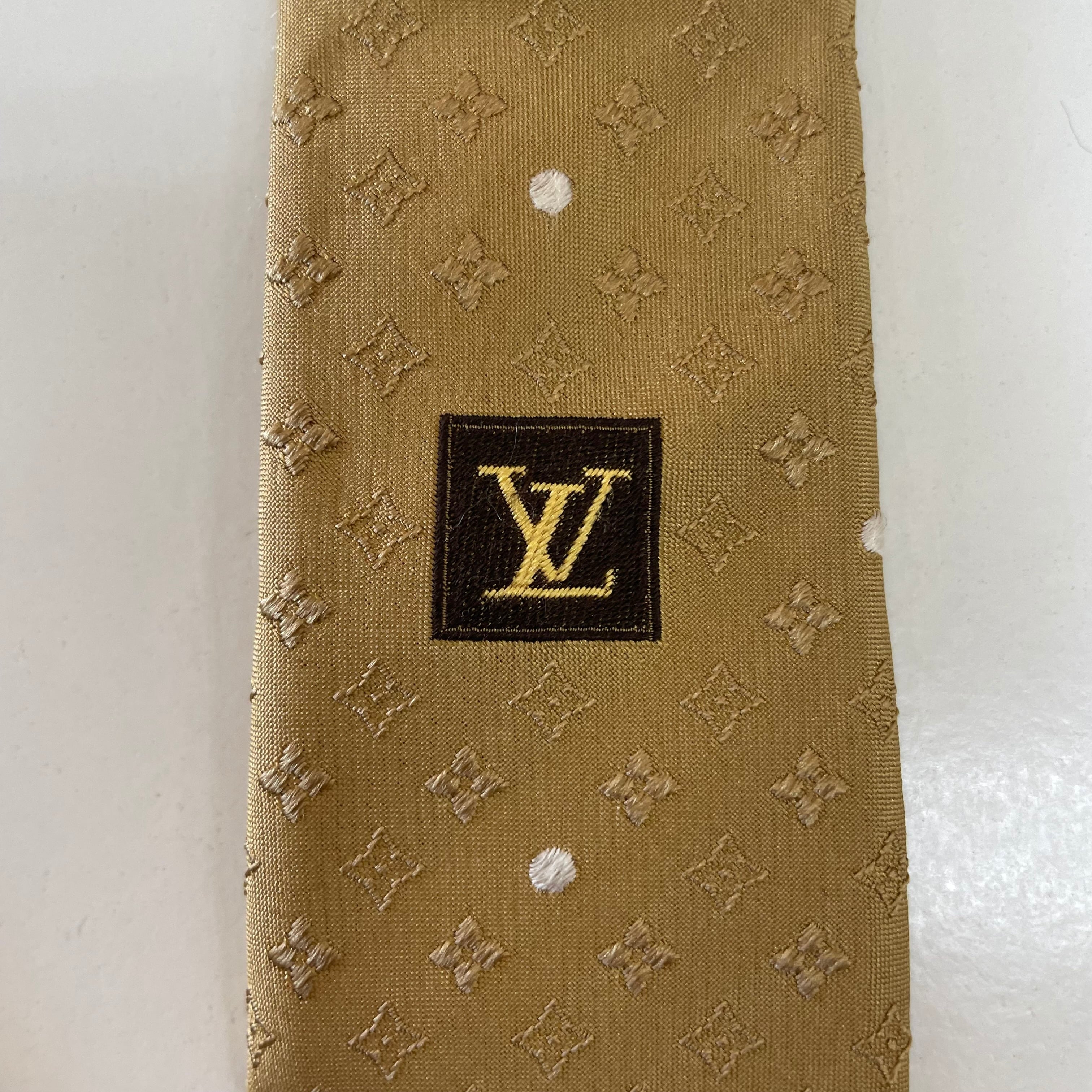 ルイヴィトン LOUIS VUITTON ネクタイ イエロー | Regalia.japan