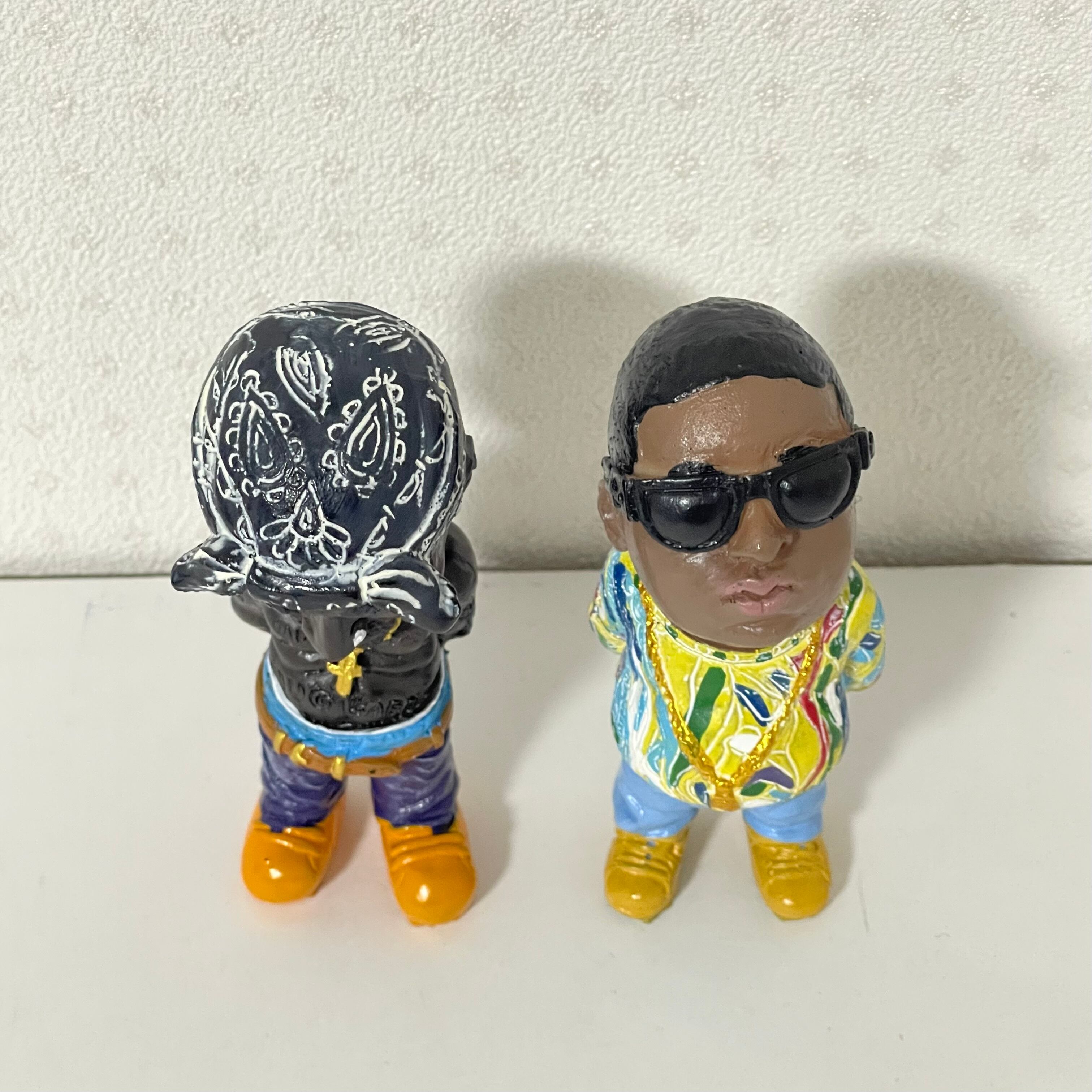 Tupac 2pac & biggie ビギー フィギュア2体 ヒップホップ hiphop
