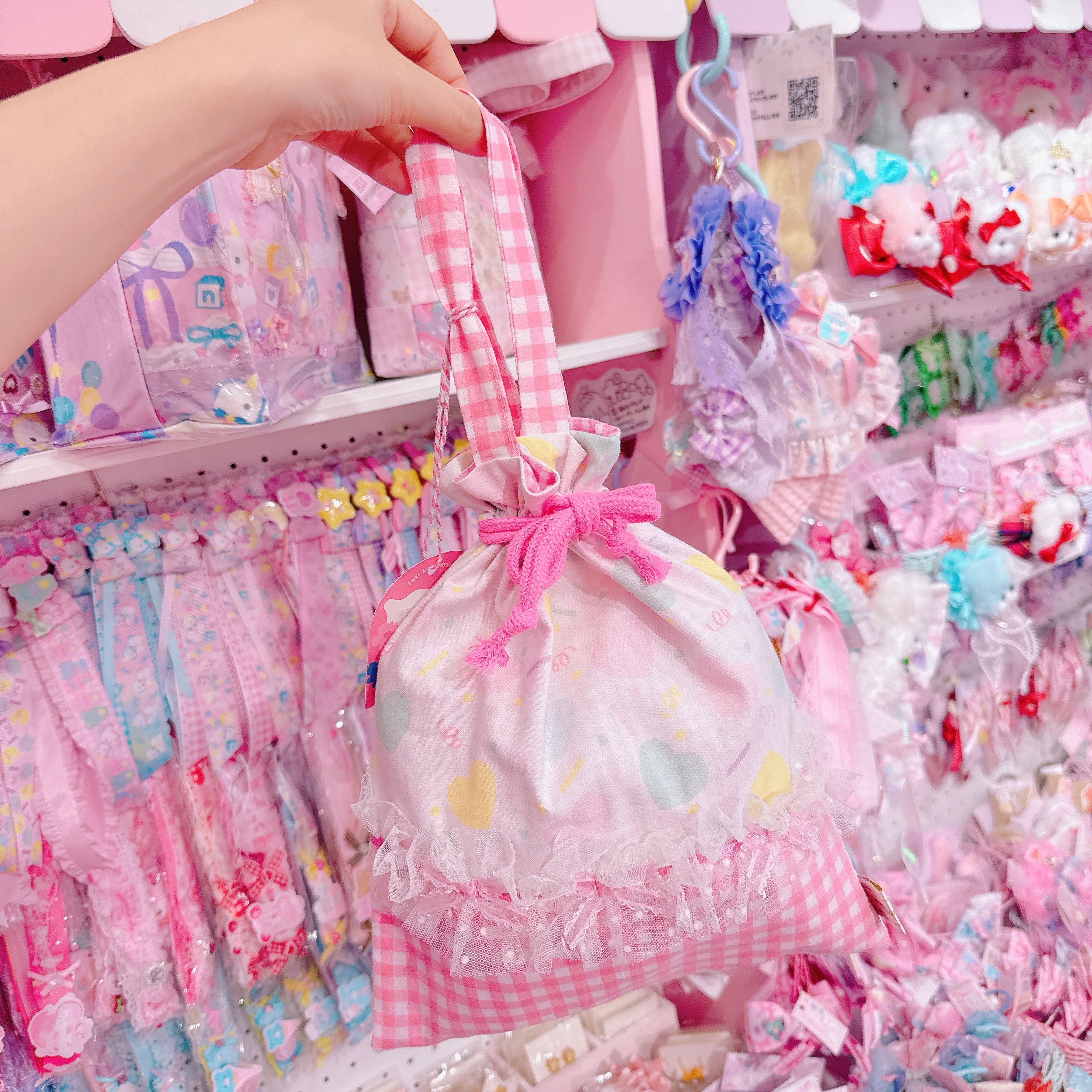 【A1】30-20持ち手付き巾着袋