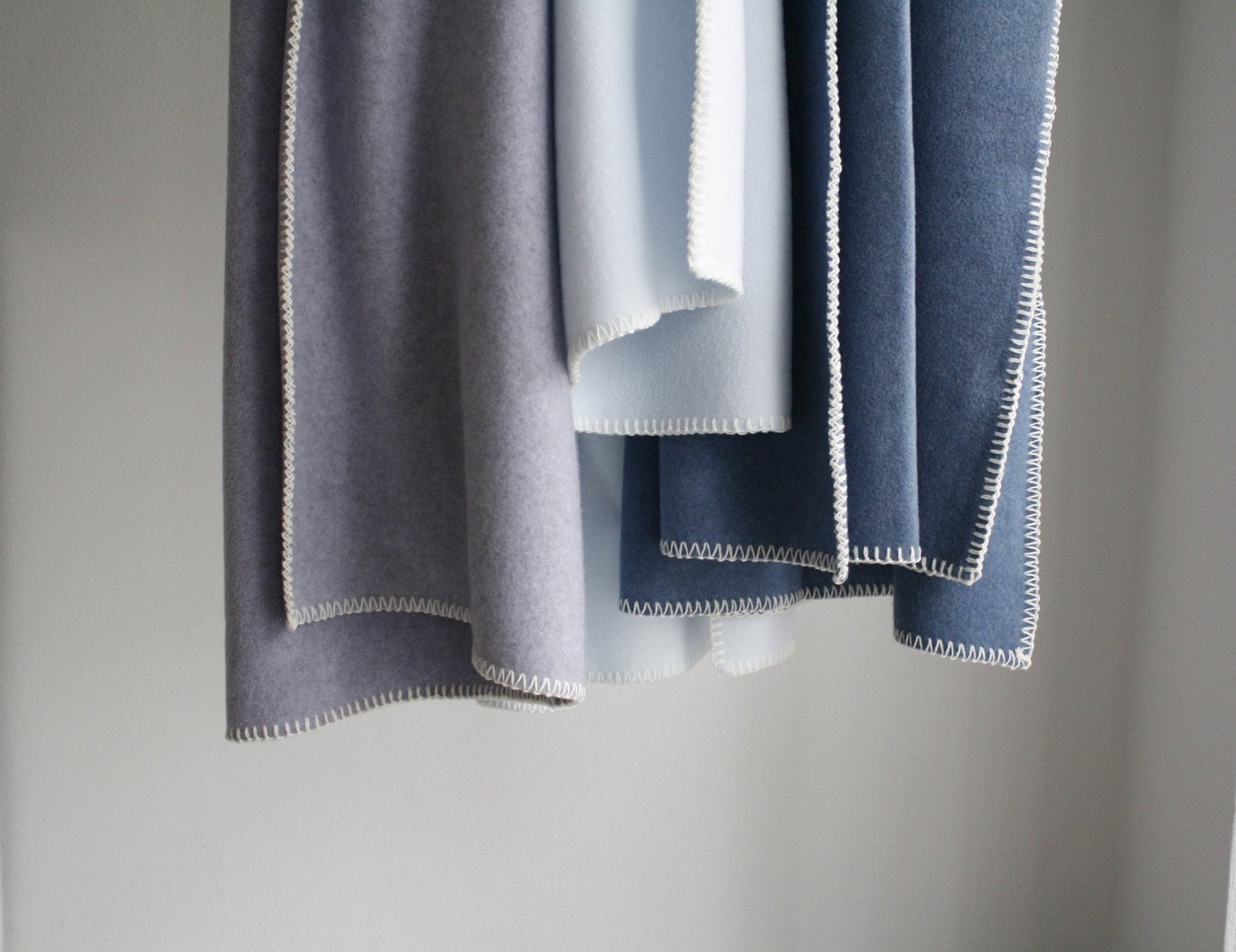 England TWEEDMILL fleece blanket : Denim / イギリス ツイードミル