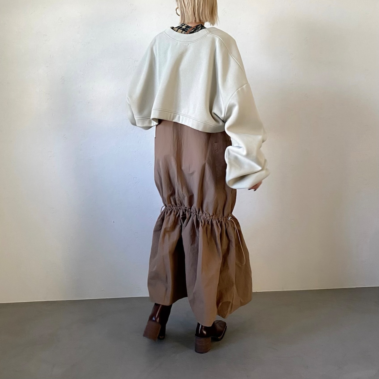 sweat bolero/beige