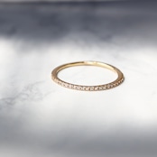【MICRO】 Diamond Half Eternity Ring