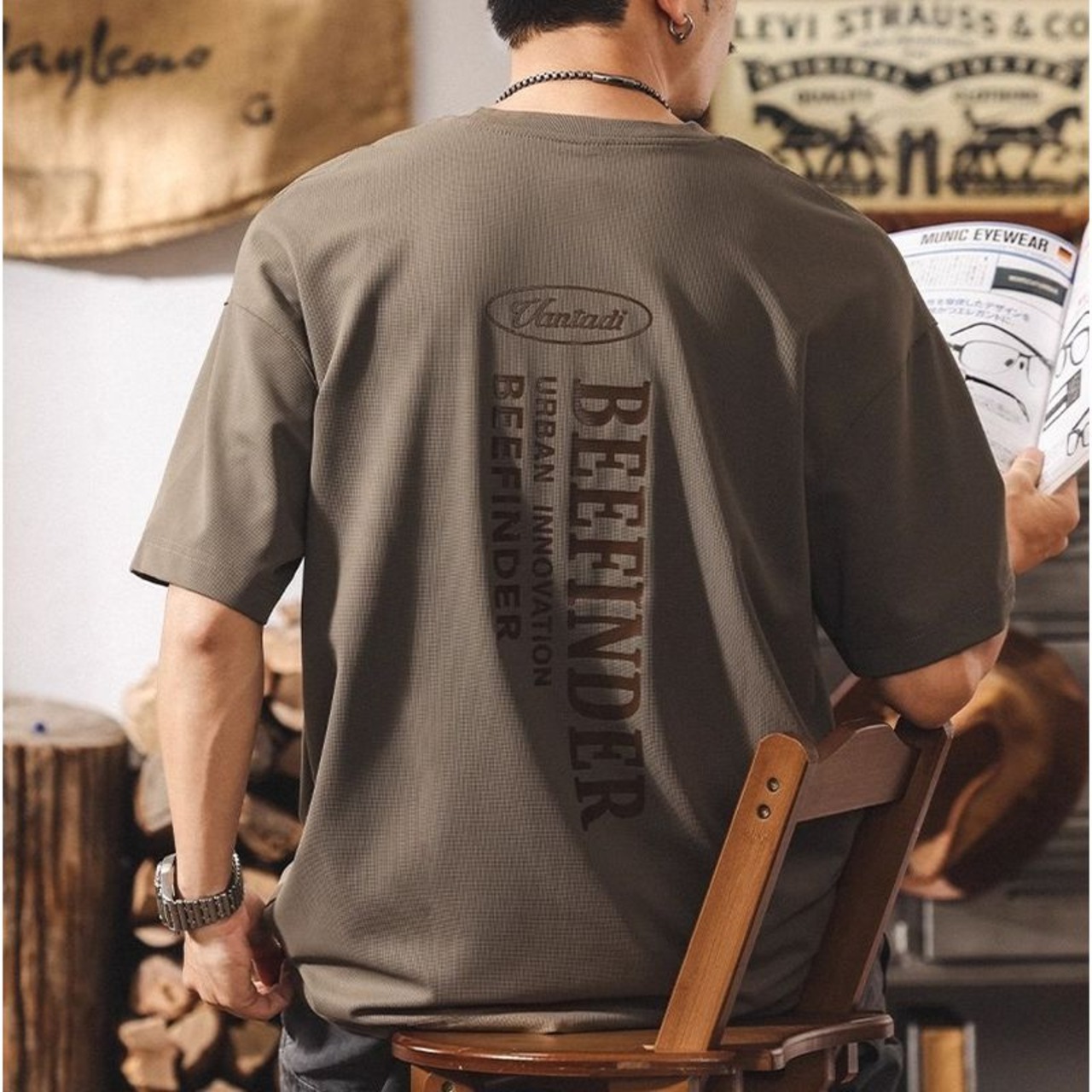 エアドライバックプリントTシャツ 10181