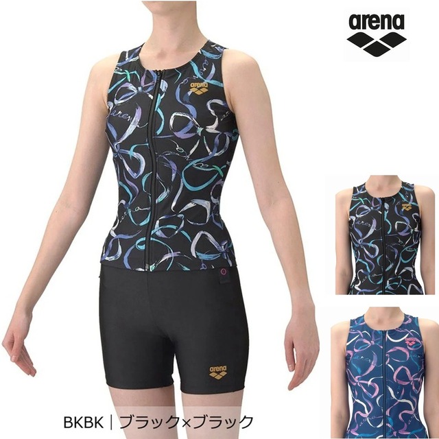 アリーナセパレート水着[レディース]AS6SWF59L フィットネスセパレーツ ミドルレッグ 差し込みパッド【2026春夏新作】