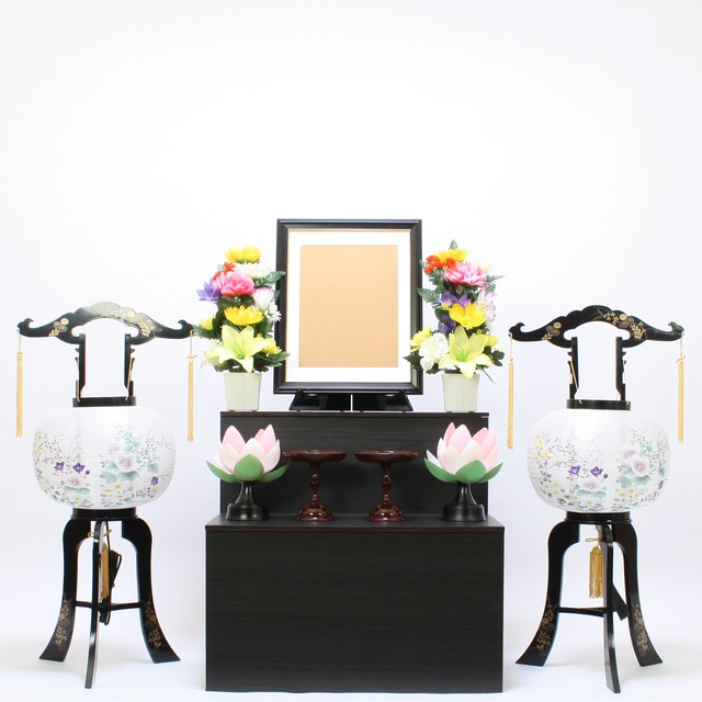 【レンタル】初盆セット　盆提灯　祭壇　法要　新盆セット　お盆　　◇楽々パック　コンパクトパック