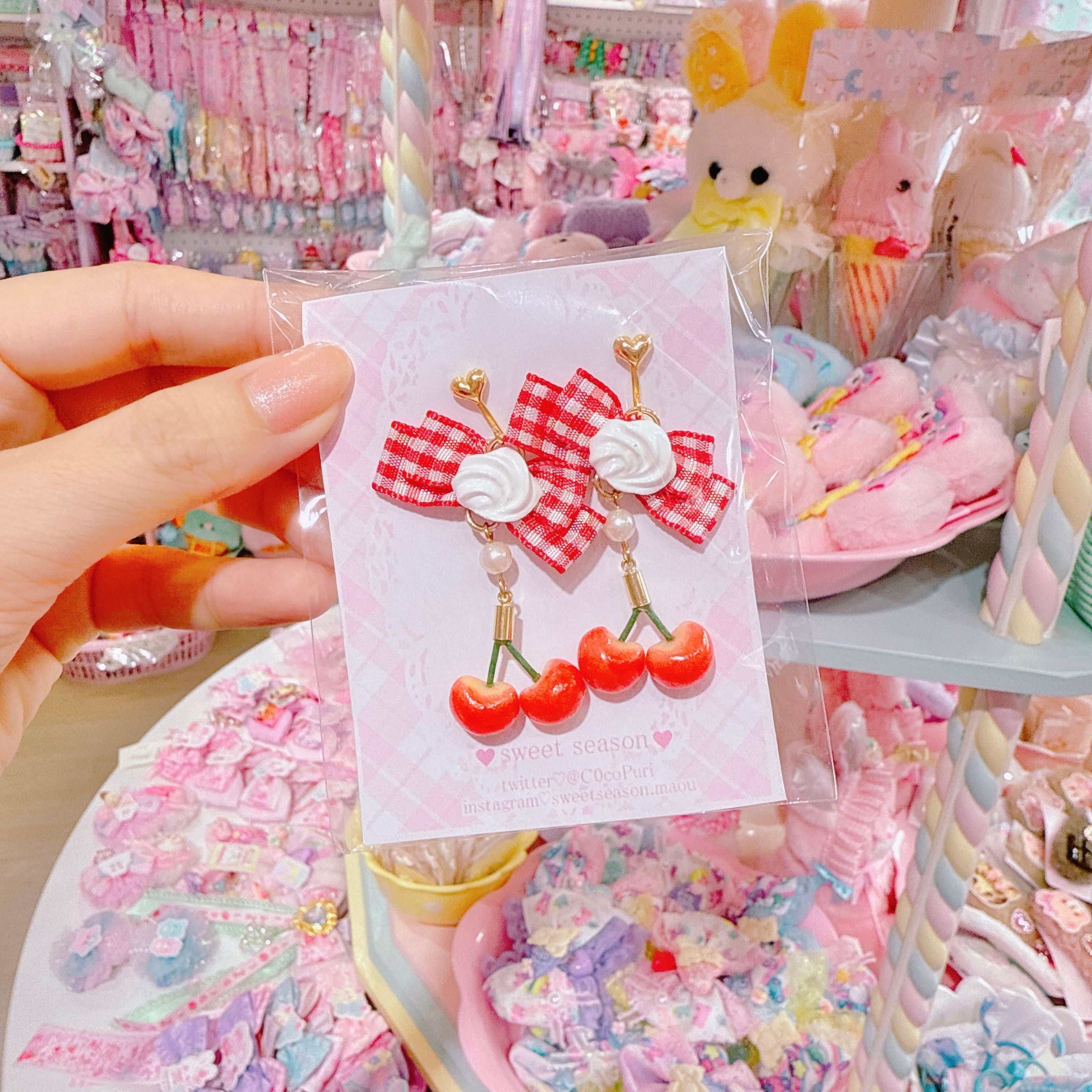 【C8】13-11チェリーイヤリング