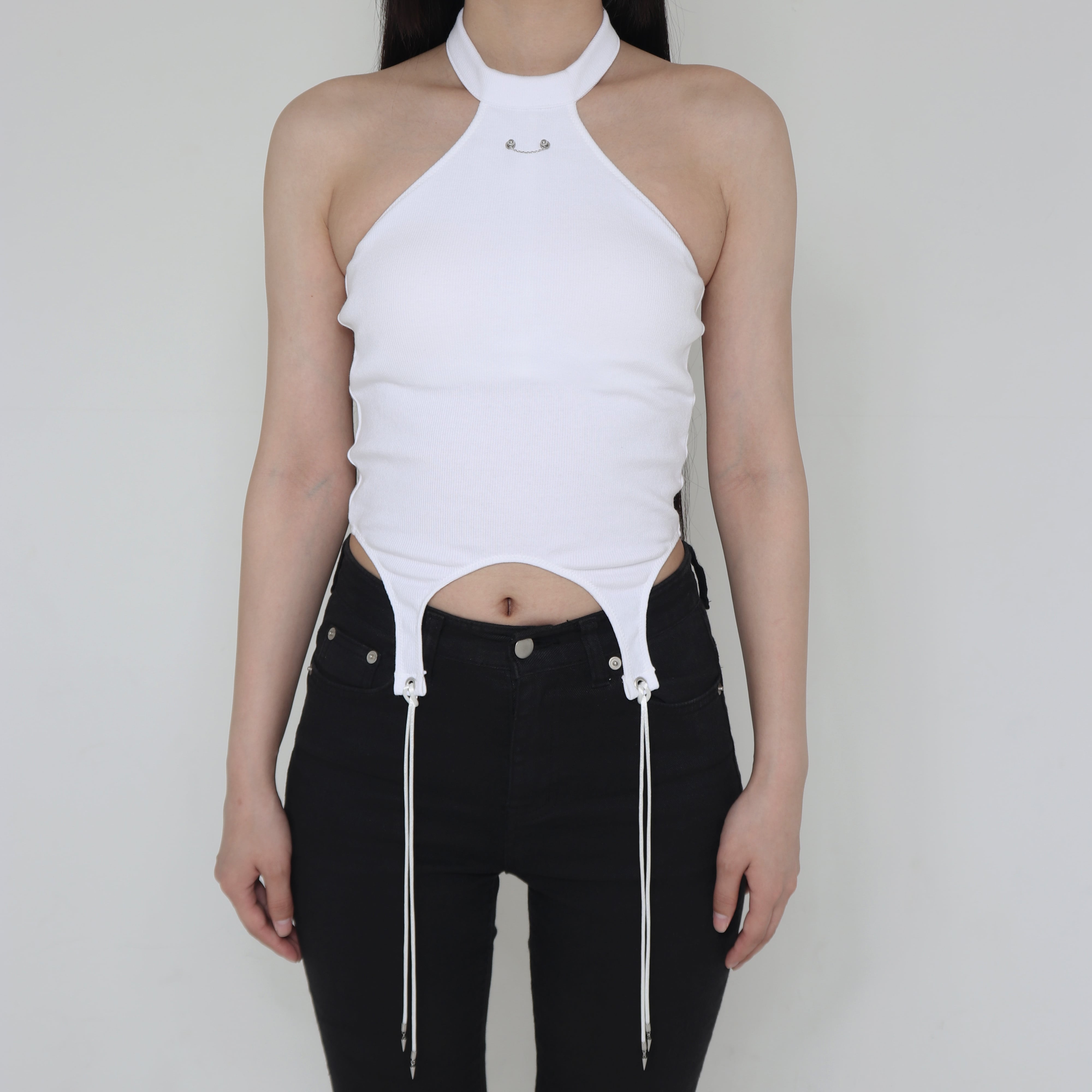 Icon garter tops -white- | SOMEICA