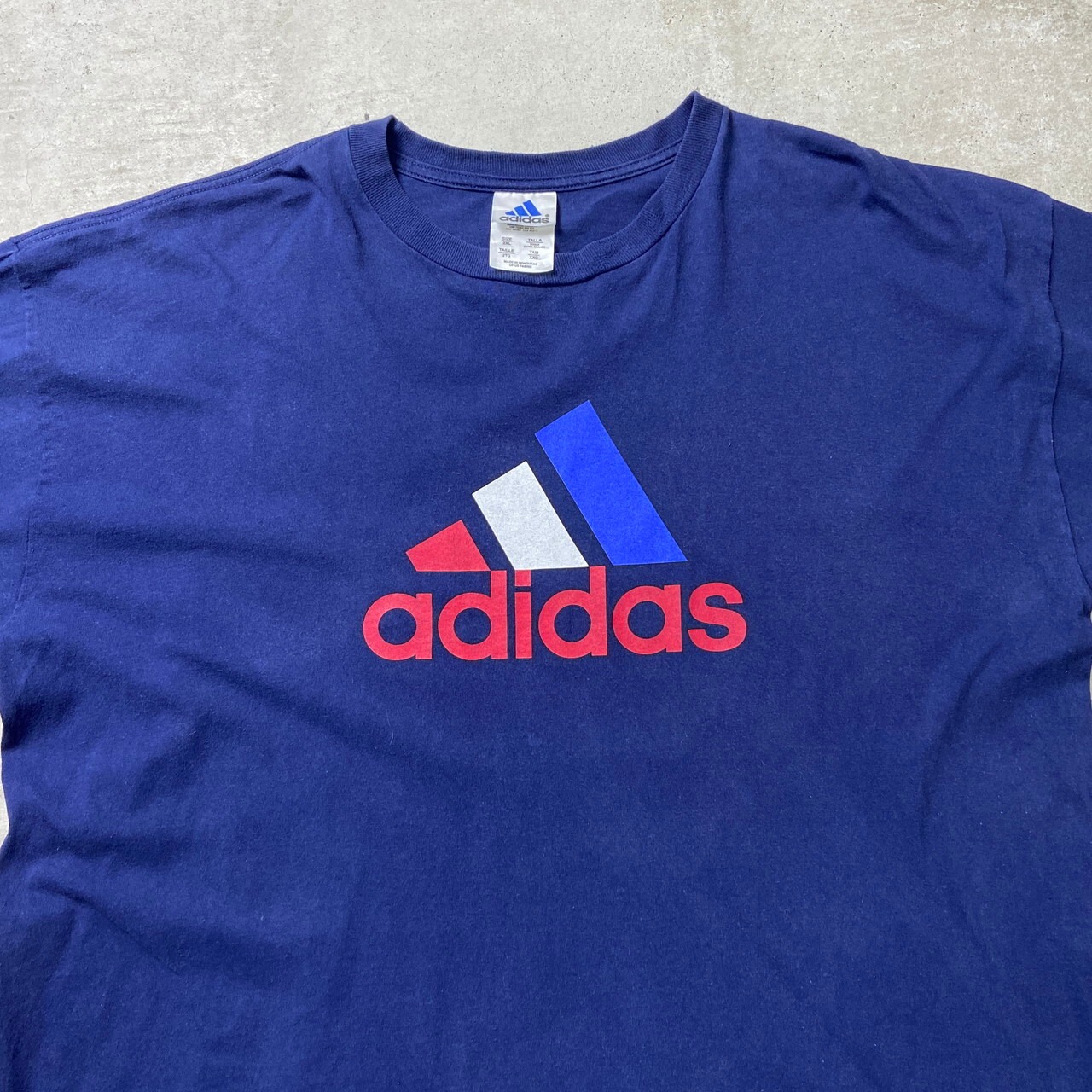 90年代 adidas アディダス パフォーマンスロゴ プリント Tシャツ 