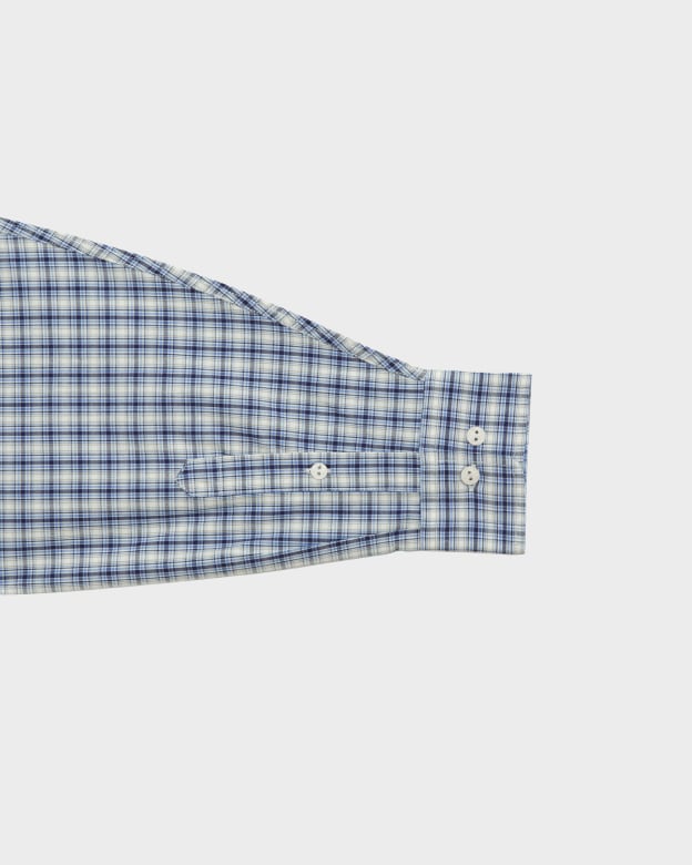 Baserange (ベースレンジ) CLAUDE SHIRT (BLUE CHECK) | H Nagano