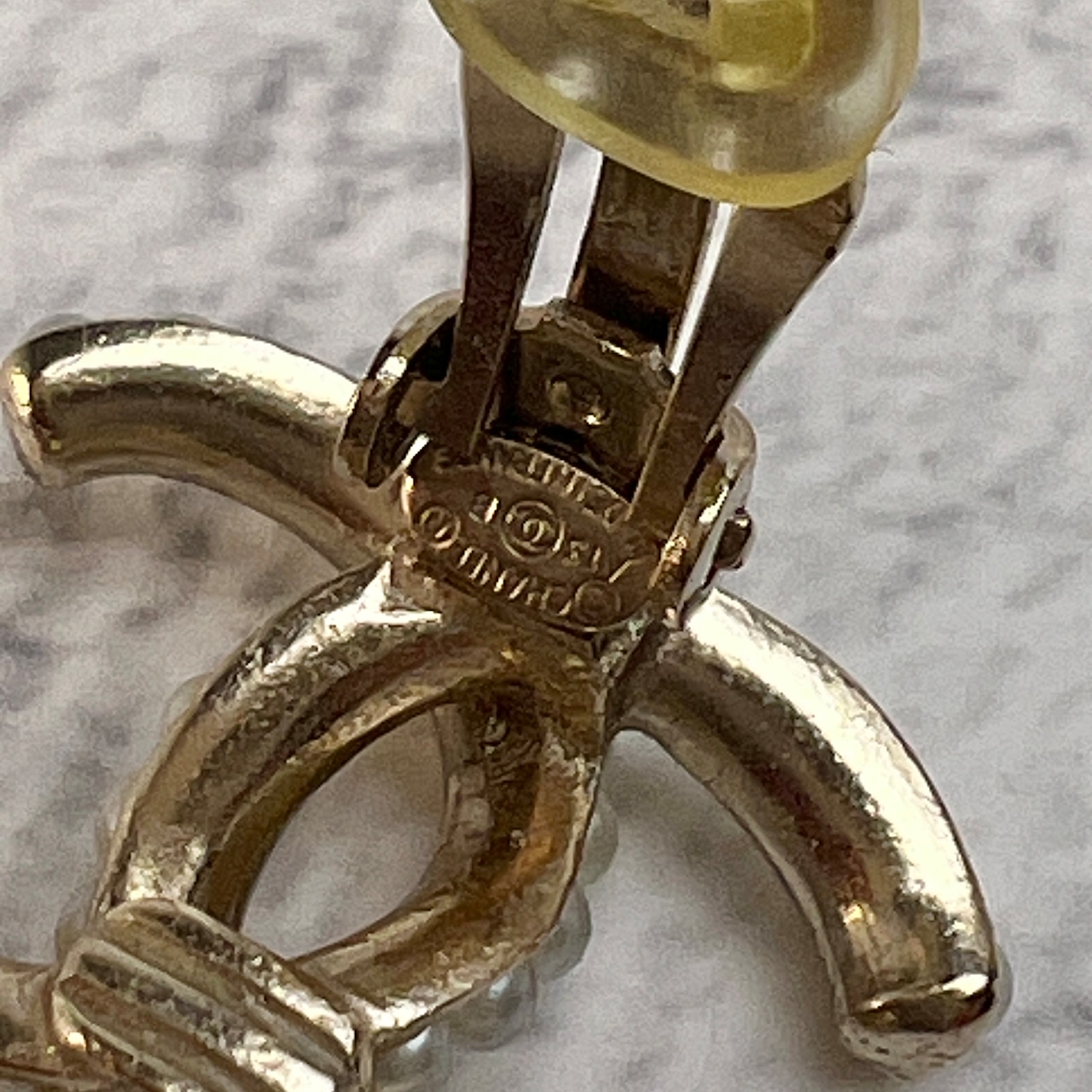 CHANEL シャネル ココマーク A13B パール イヤリング ゴールド A-10596