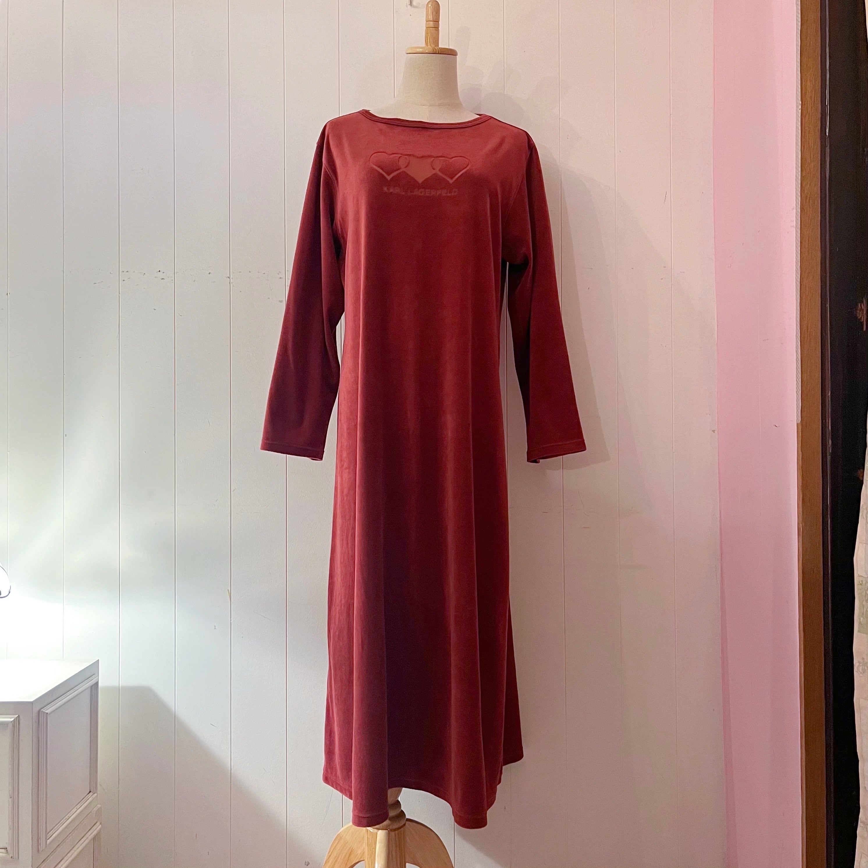 red heart velours one-piece