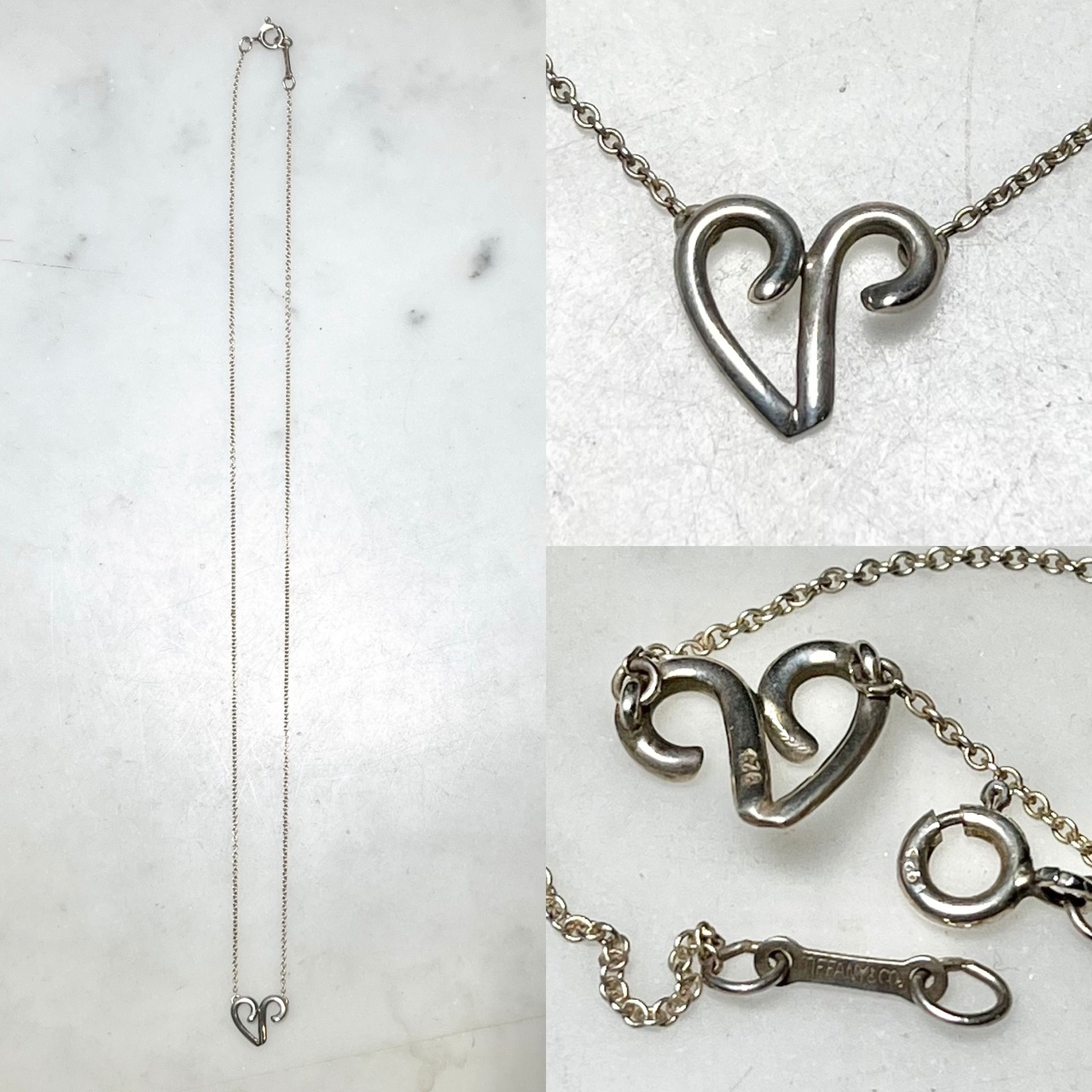 TIFFANY silver pendant necklace "aries"