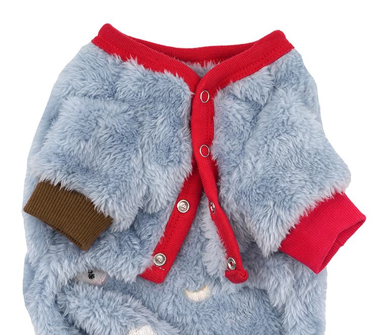 bear fleece all in one S ~ 2XL 2color  /  犬服 秋冬 新作 もこもこ フリース オールインワン 可愛い 犬の服 暖かい ドッグウェア ペット ワンコ服 小型犬 中型犬 猫 ロンパース b60