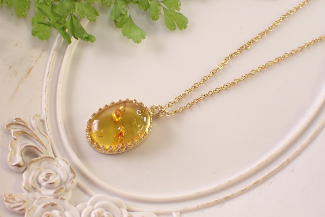 バルティックアンバーネックレス　5.19ct [D12‐151]