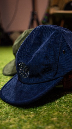 SMOKE ISLAND Corduroy Jet Cap [NAVY]