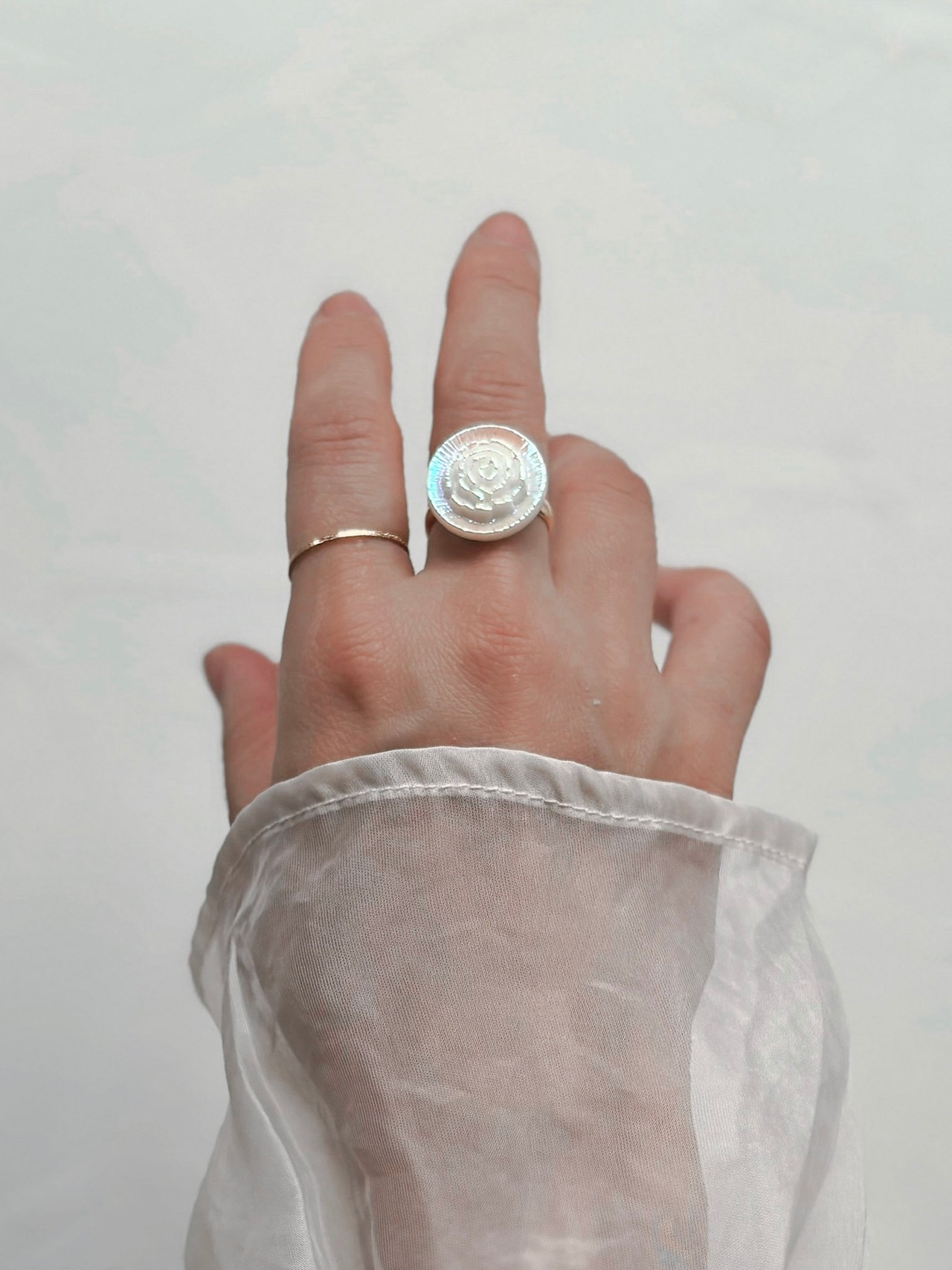 Aurore（オロール）ー ドイツヴィンテージガラスのローズリングセット