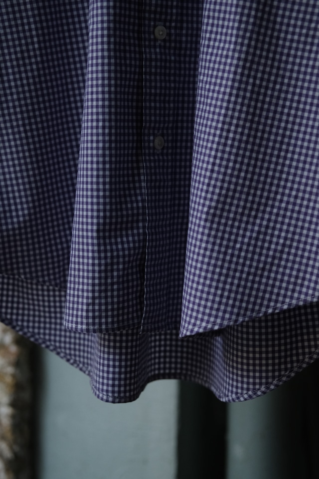 Utah/"RALPH LAUREN" B.D check shirt/Purple×White