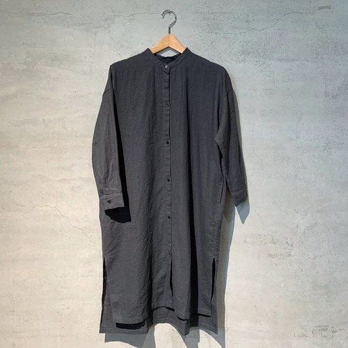 【evam eva】water linen shirts one-piece/E231T044