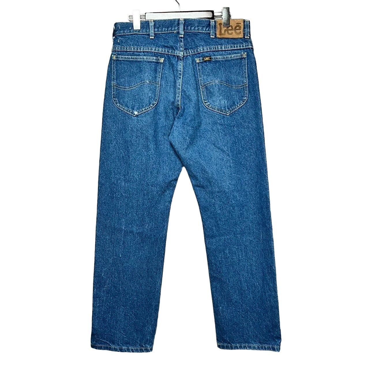 W32×L30】Lee デニムパンツ 革パッチ | 古着屋OLDGREEN