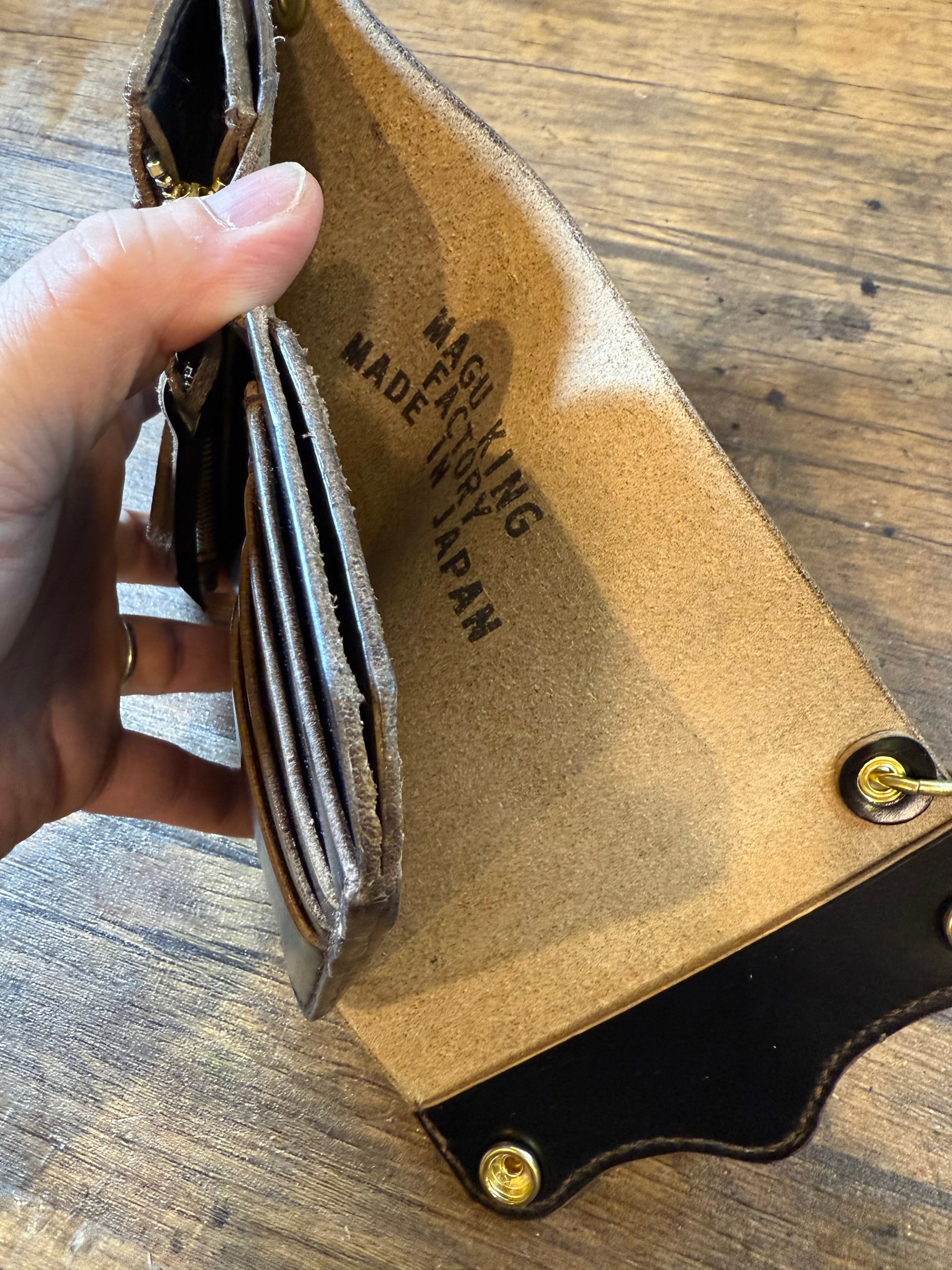 受注製作』WK-16T 三つ折りミドルウォレット ハンドメイド | MAGUKING