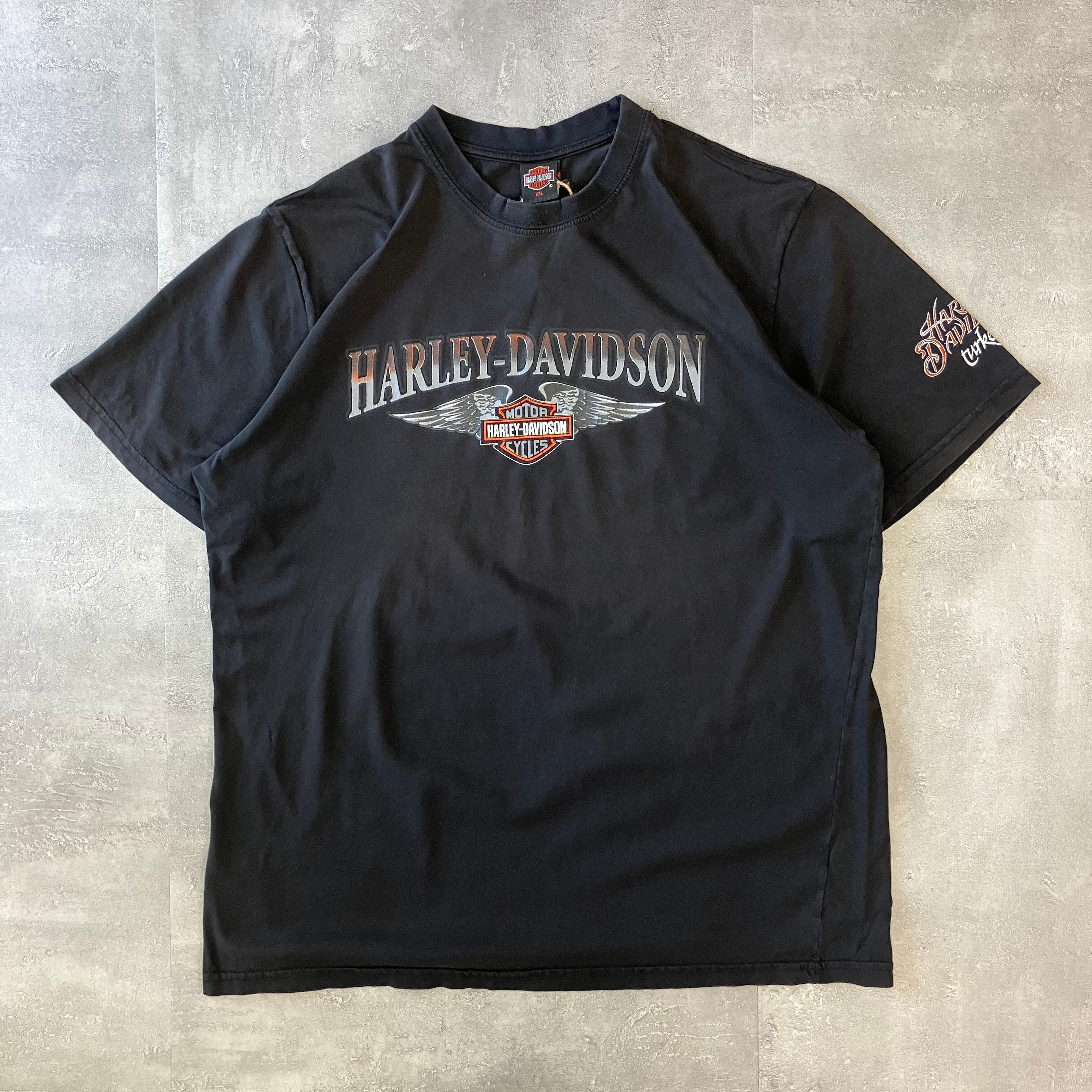 《XXL size》Harley-Davidson ハーレーダビッドソン プリントTシャツ 両面プリント ブラック No.3119