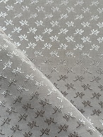 輸入インテリアファブリック 織模様 シルバー カルトナージュ お茶箱 スツール モアレ