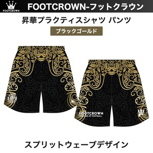 昇華プラクティスパンツ "スピリットウェーブデザイン" 130〜4XL サッカー フットサル
