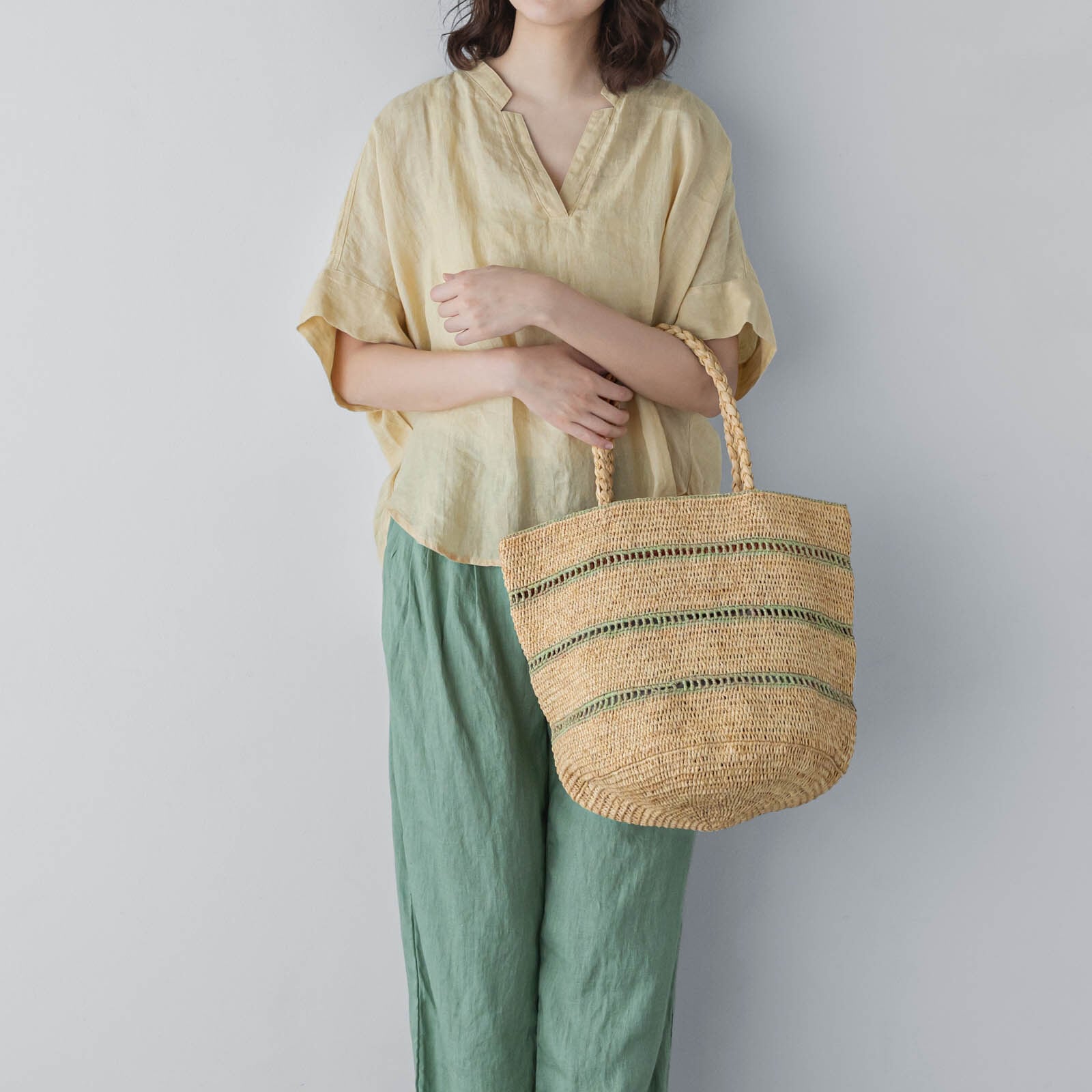 MADE IN MADA / ALICE MM 3 LACE ラフィアバッグ | Zakka so-la